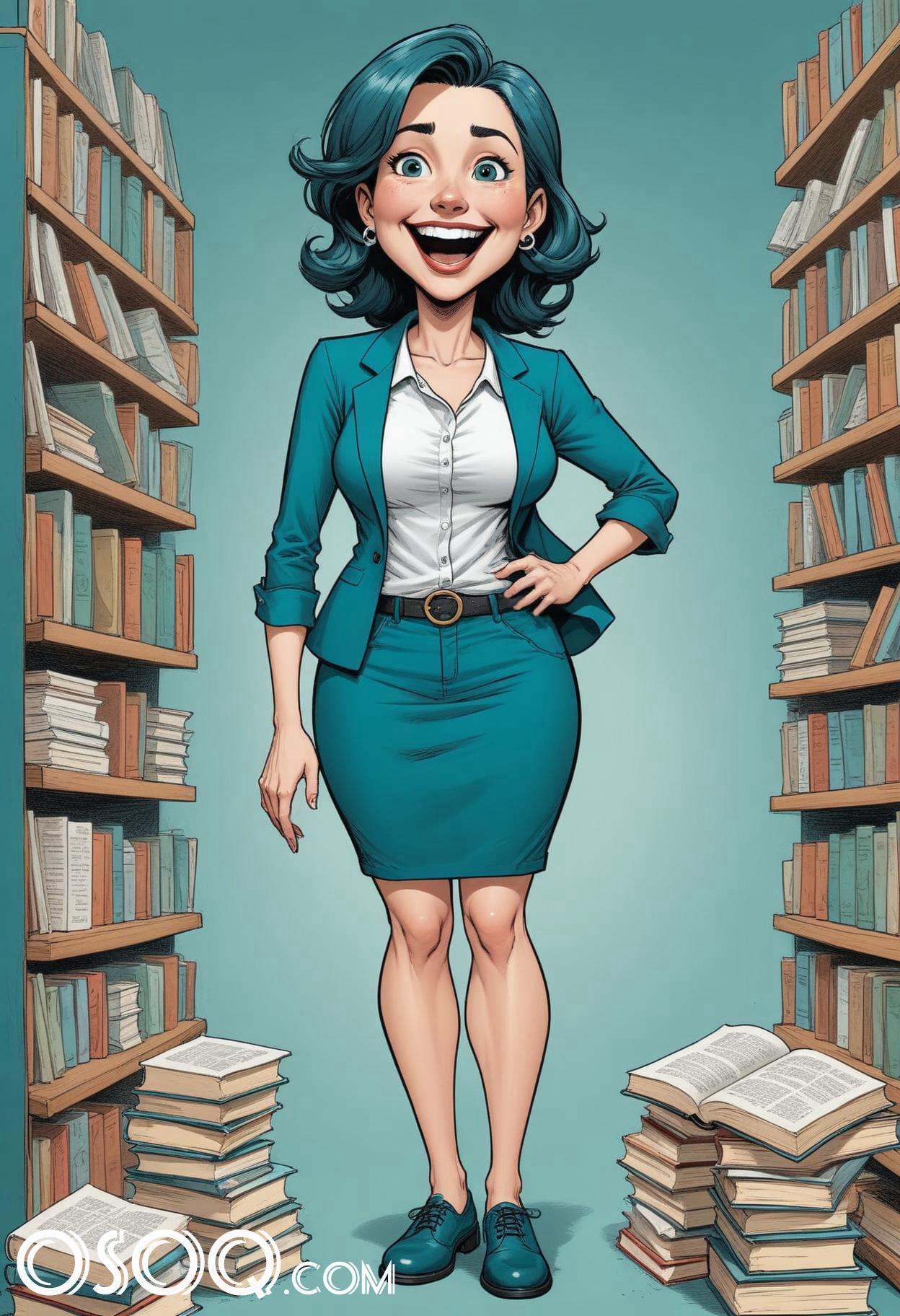 Cartoon pic of a teacher 01