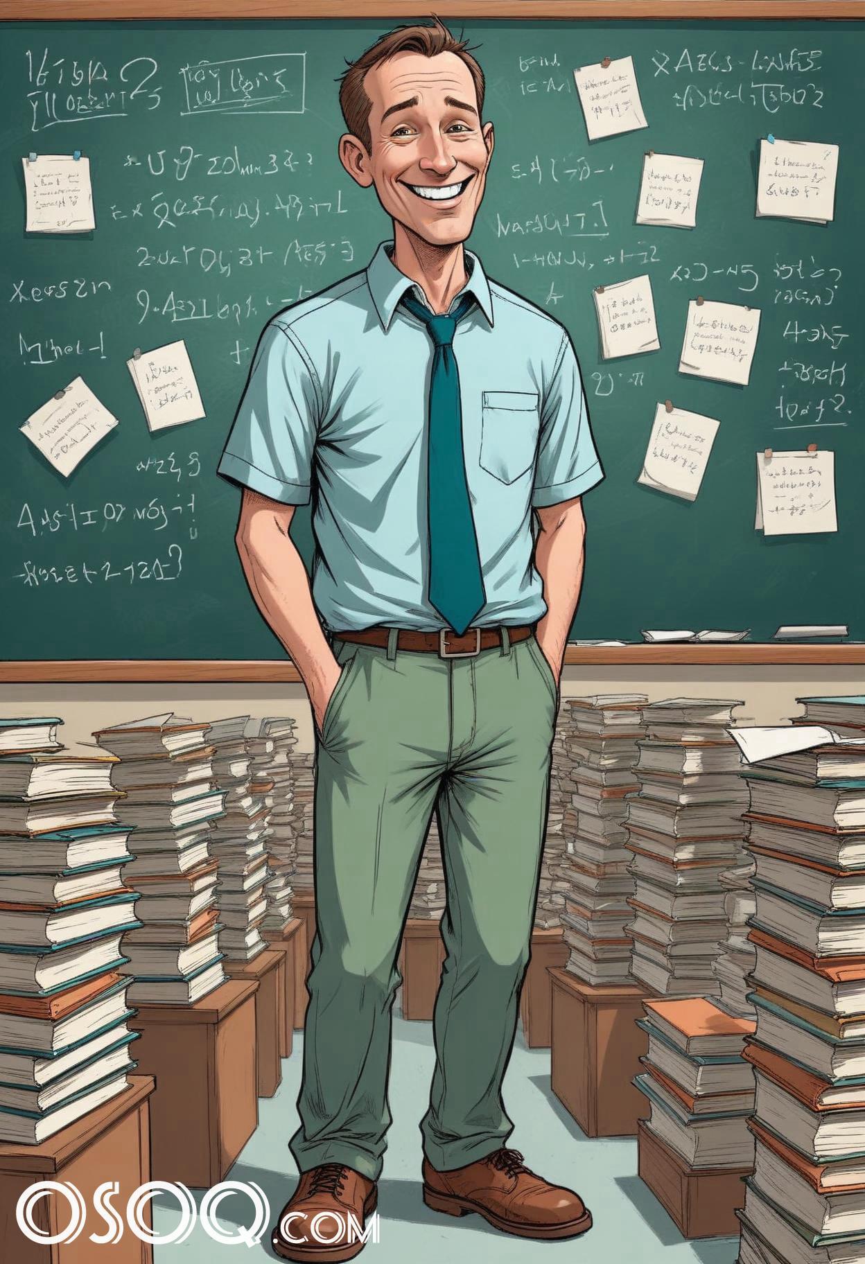 Cartoon pic of a teacher 05