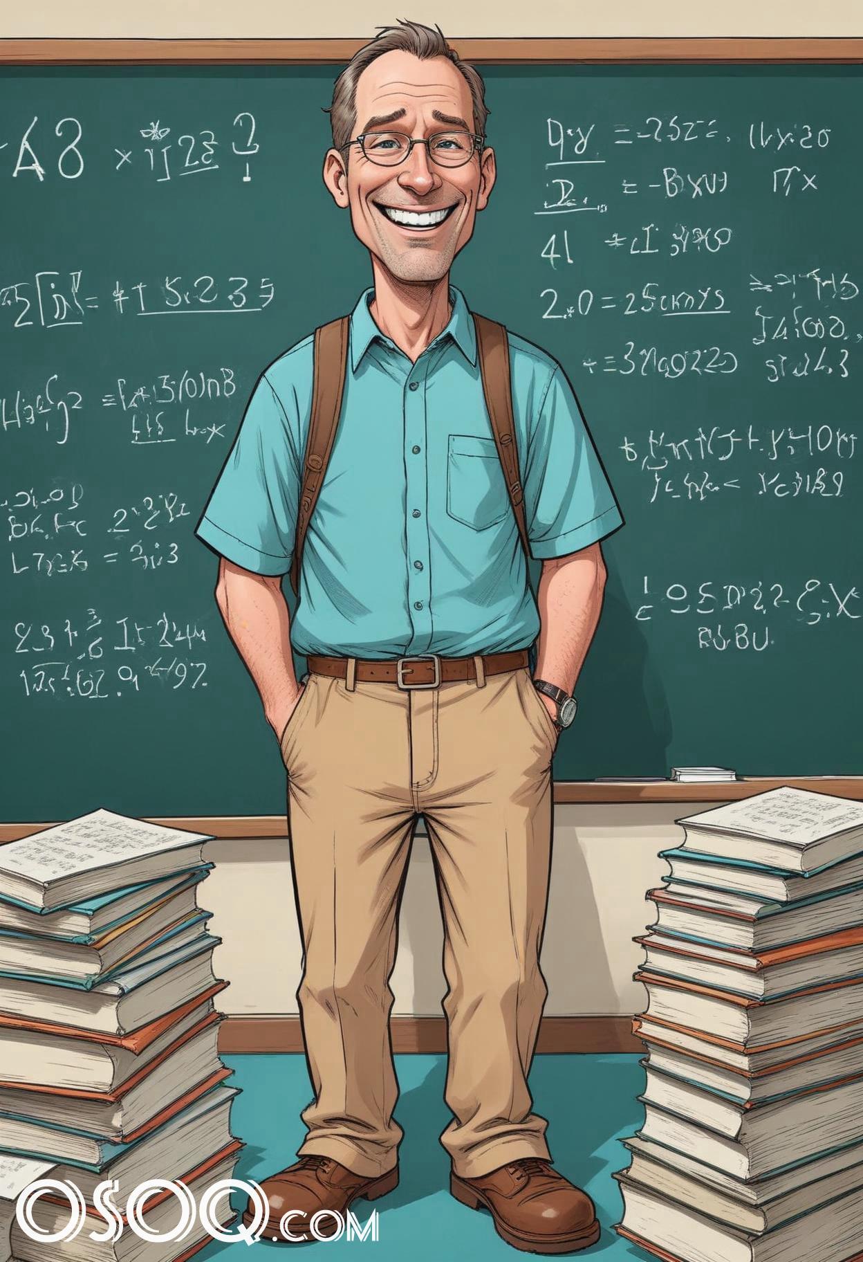 Cartoon pic of a teacher 06