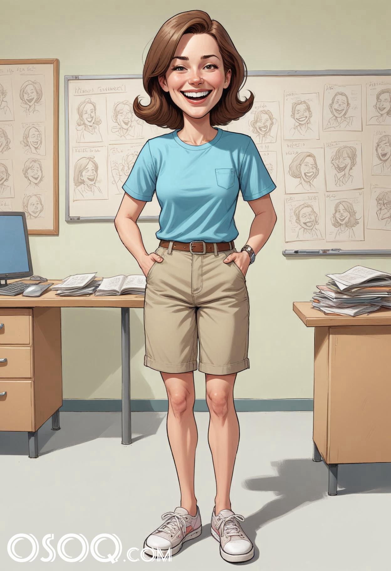 Cartoon pic of a teacher 07