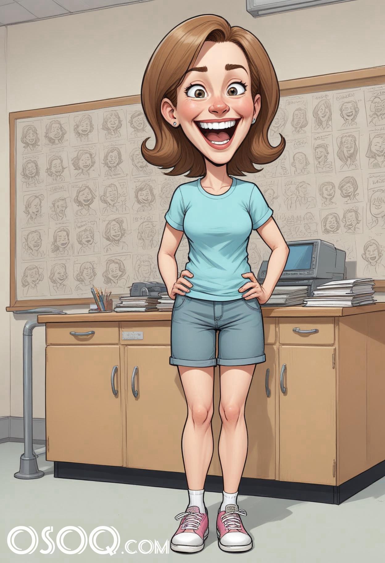 Cartoon pic of a teacher 08