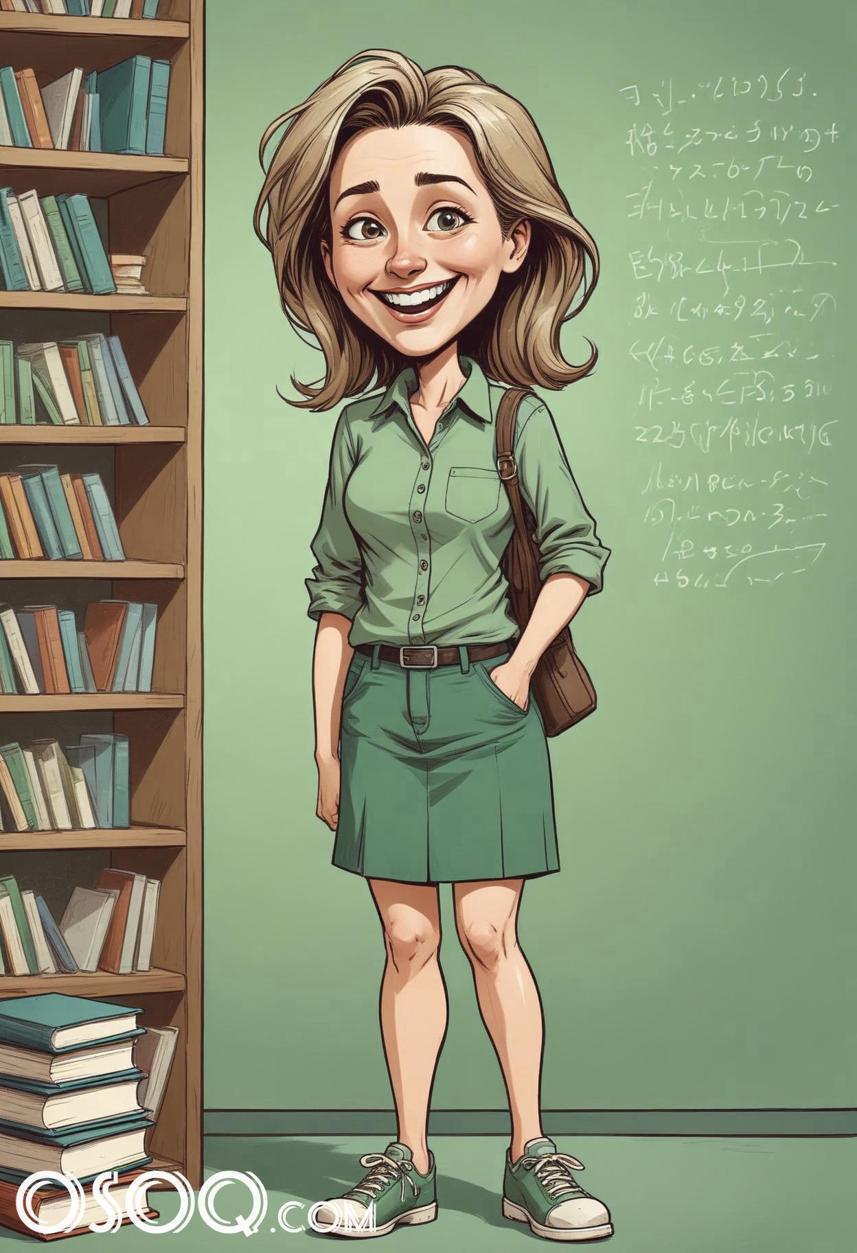 Cartoon pic of a teacher 11