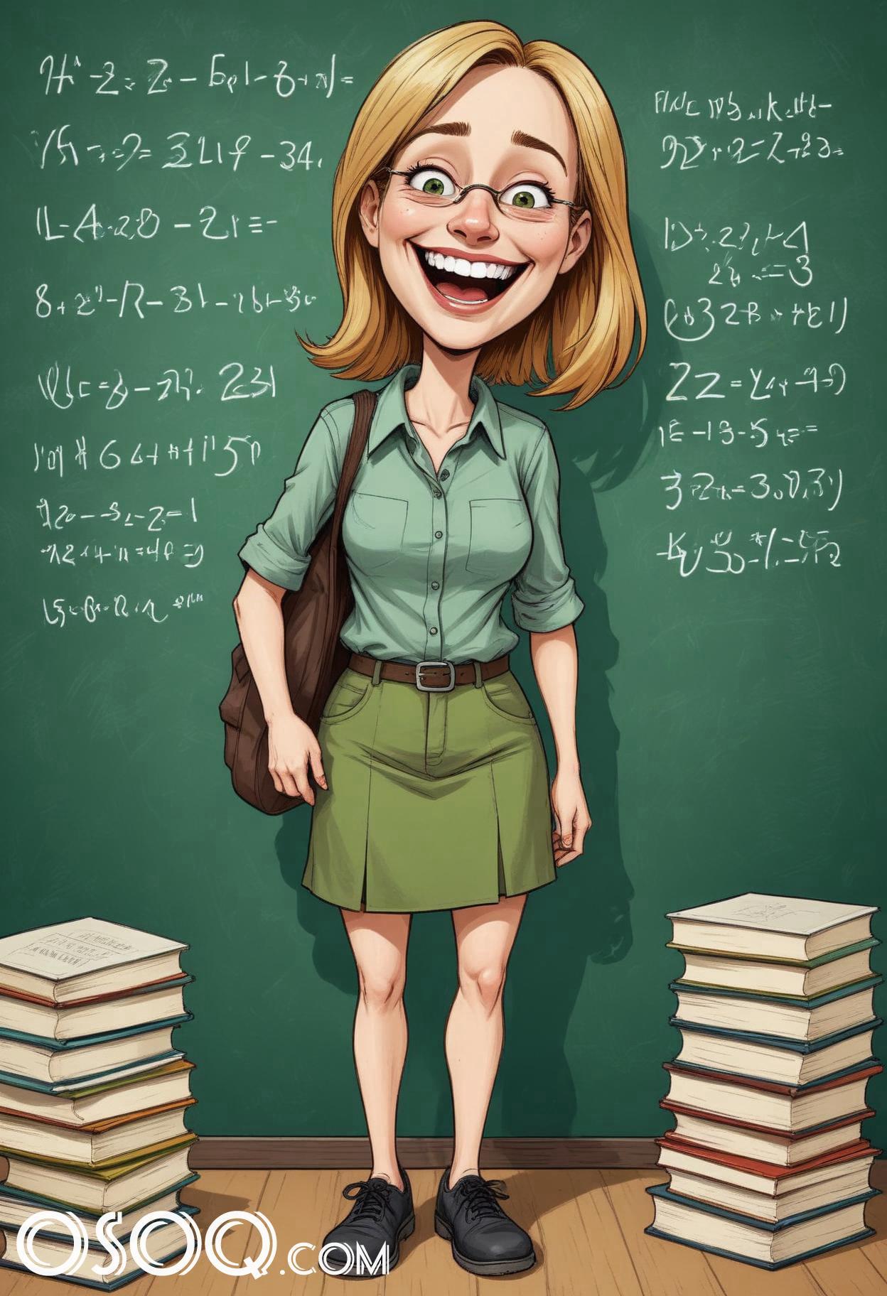 Cartoon pic of a teacher 12