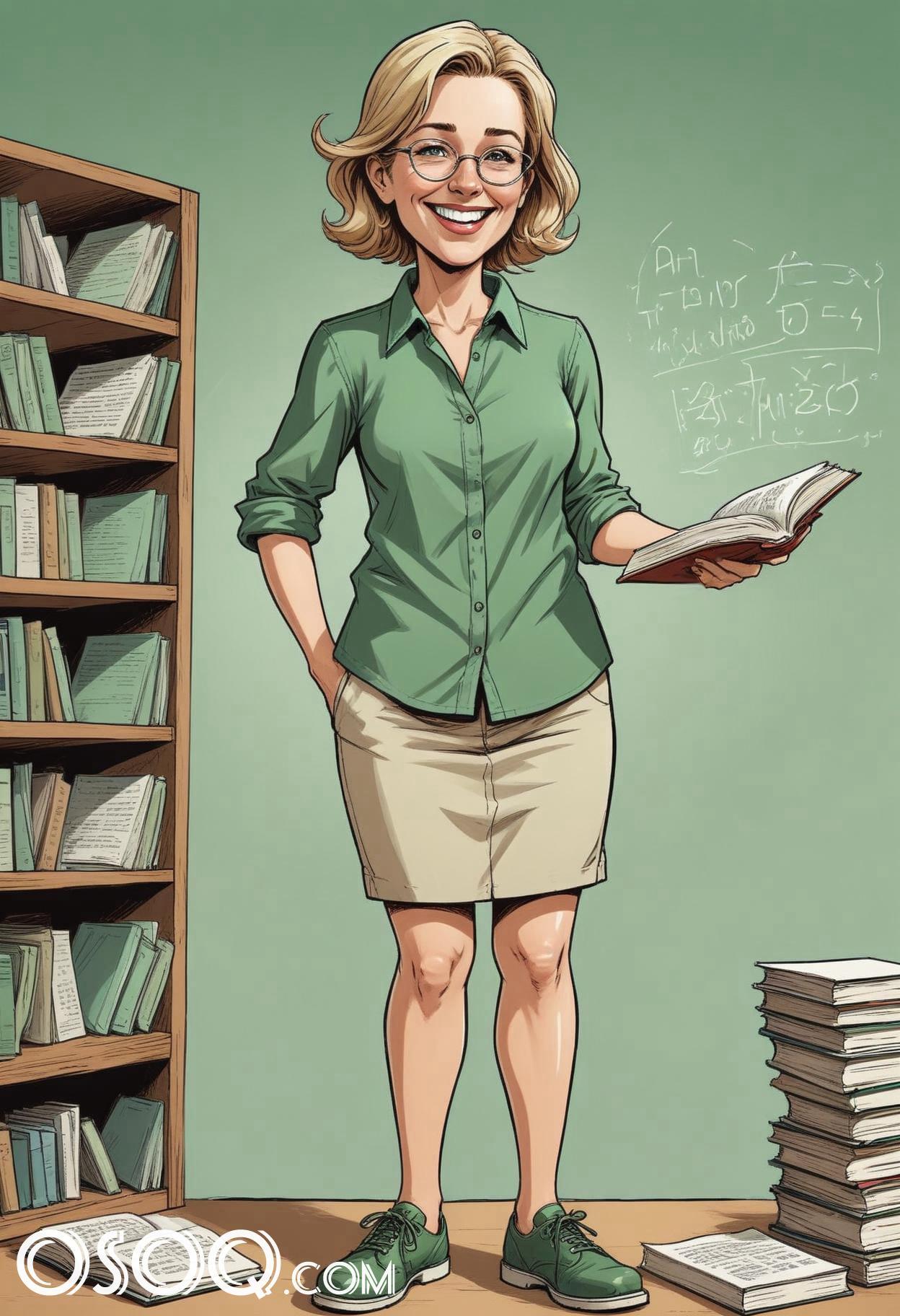 Cartoon pic of a teacher 15