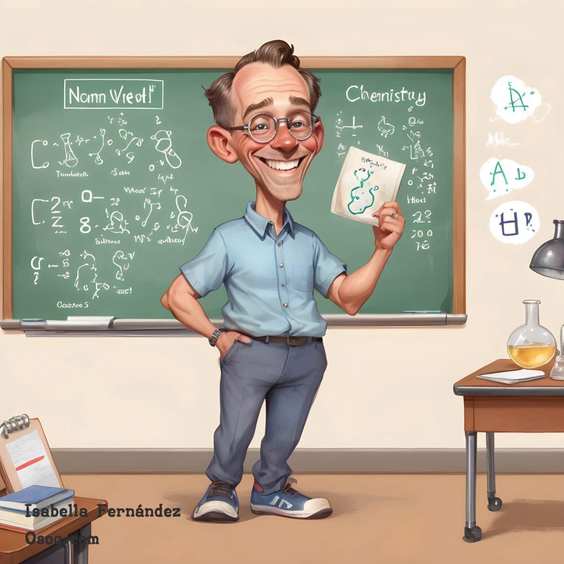 Teacher caricature 03