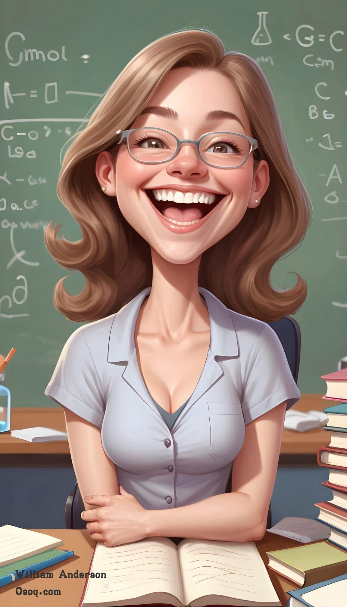 Teacher caricature 19