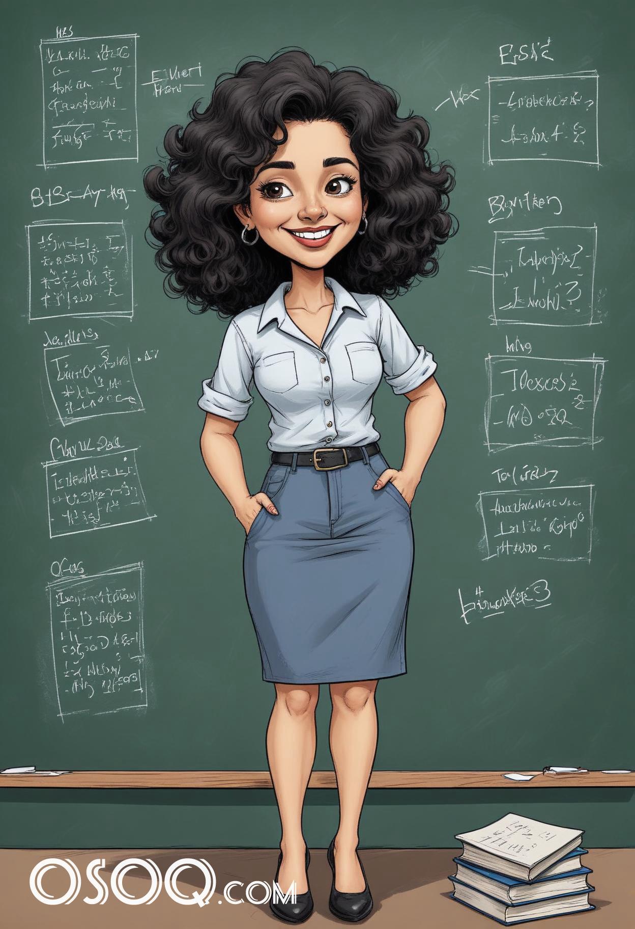 Cute teacher cartoon 12