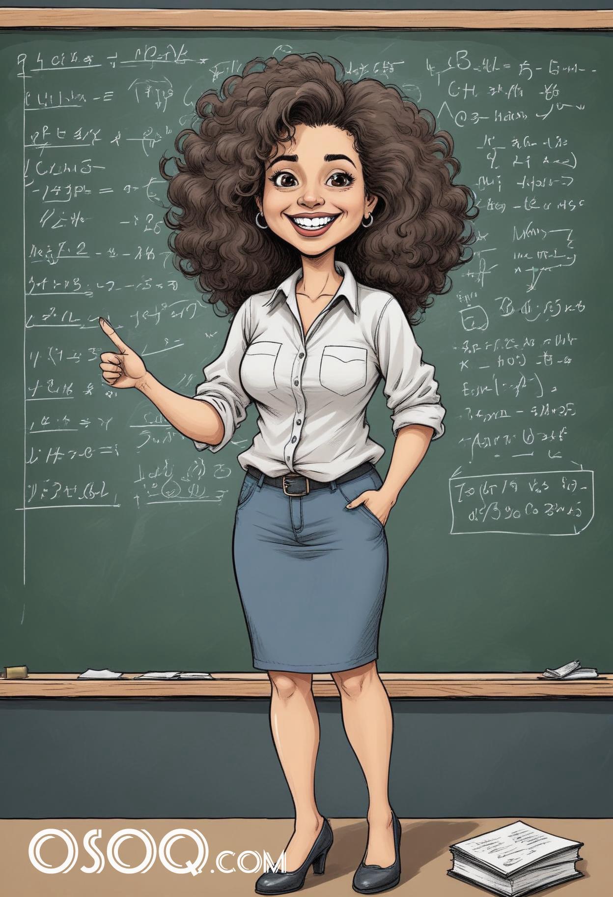 Female teacher cartoon 13