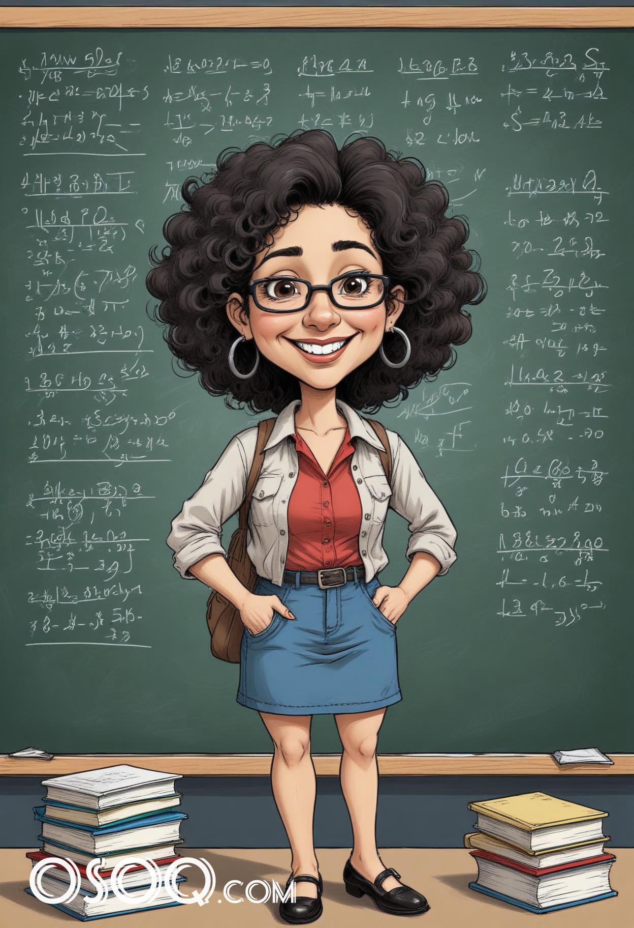 Female teacher cartoon 14