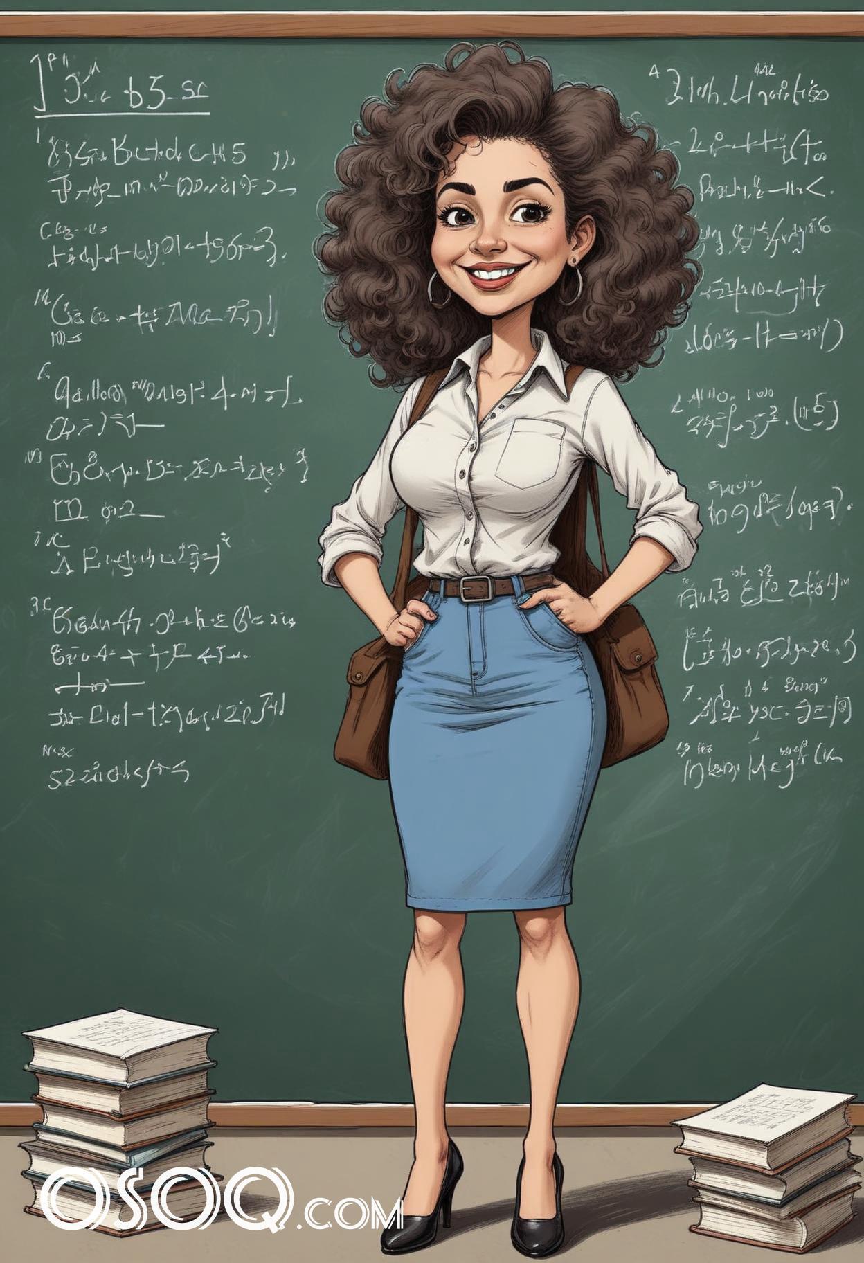 Female teacher cartoon 15