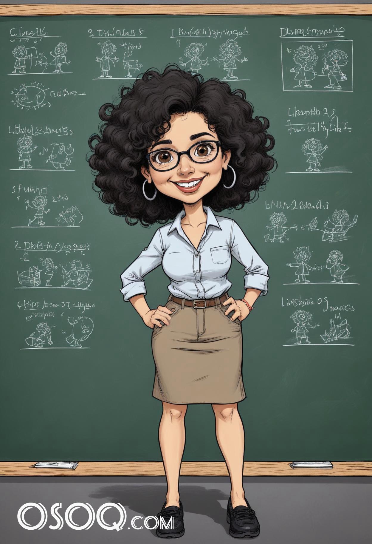 Female teacher cartoon 16