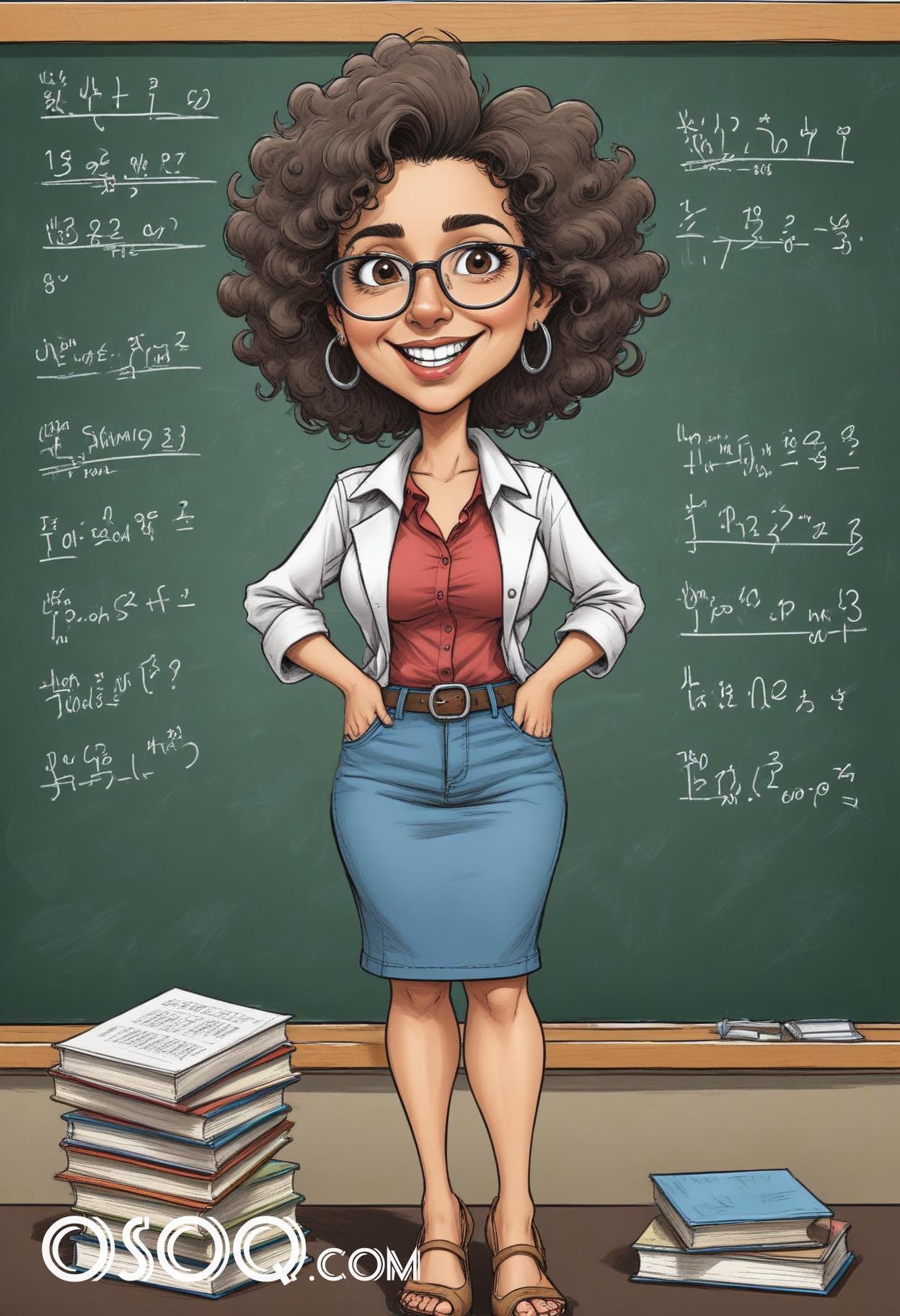 Female teacher cartoon 17