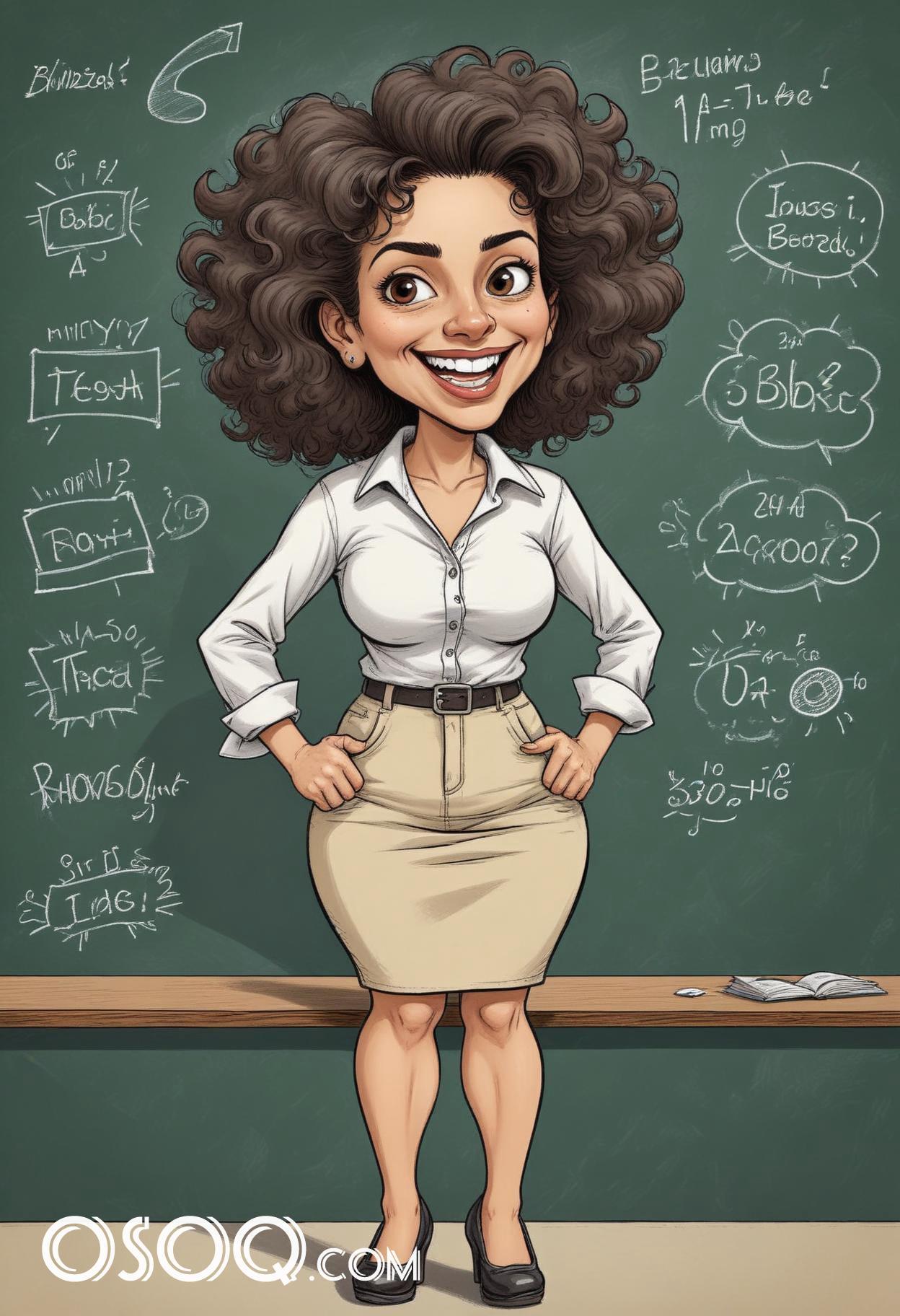 Female teacher cartoon 20