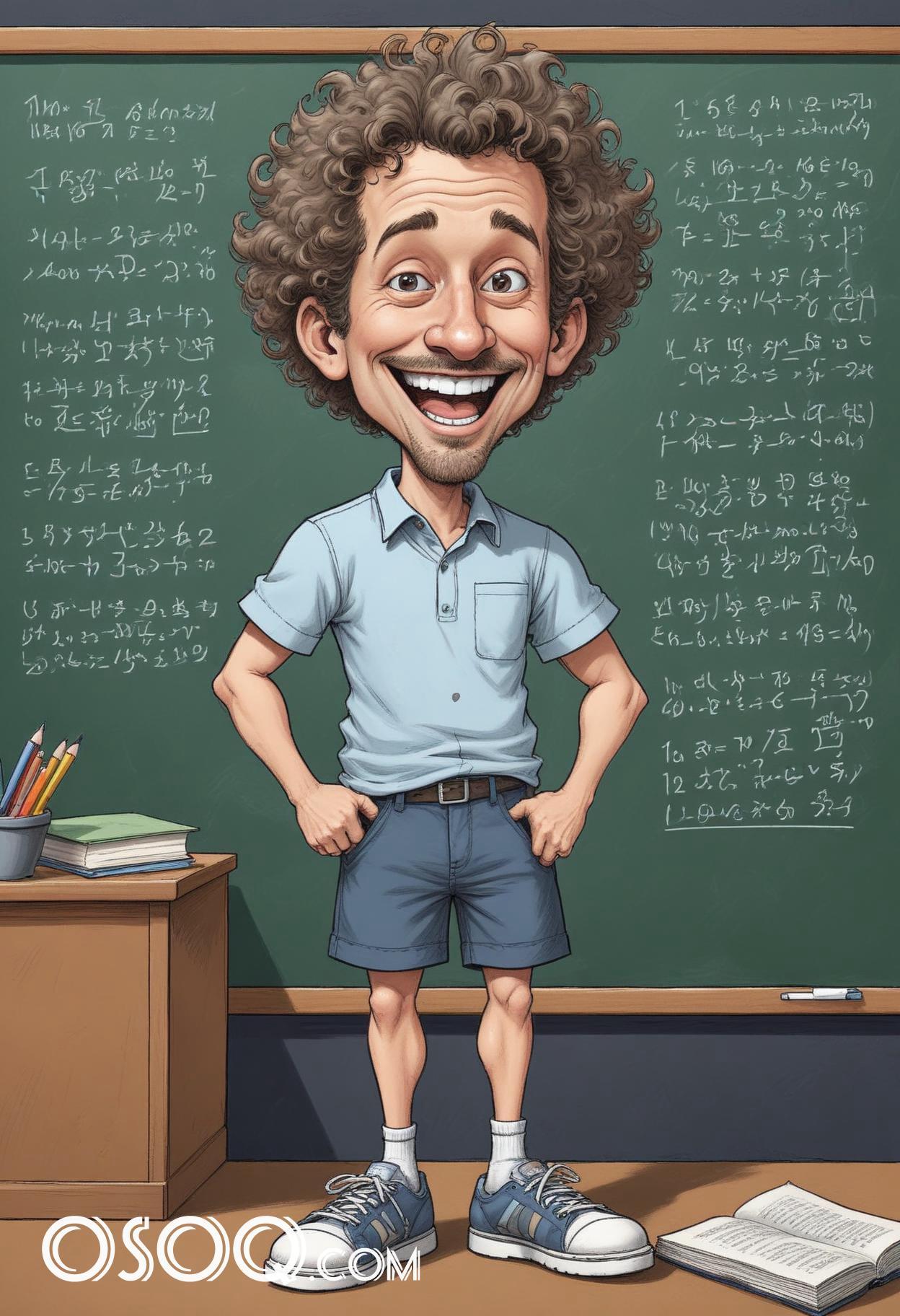 Male teacher cartoon 12