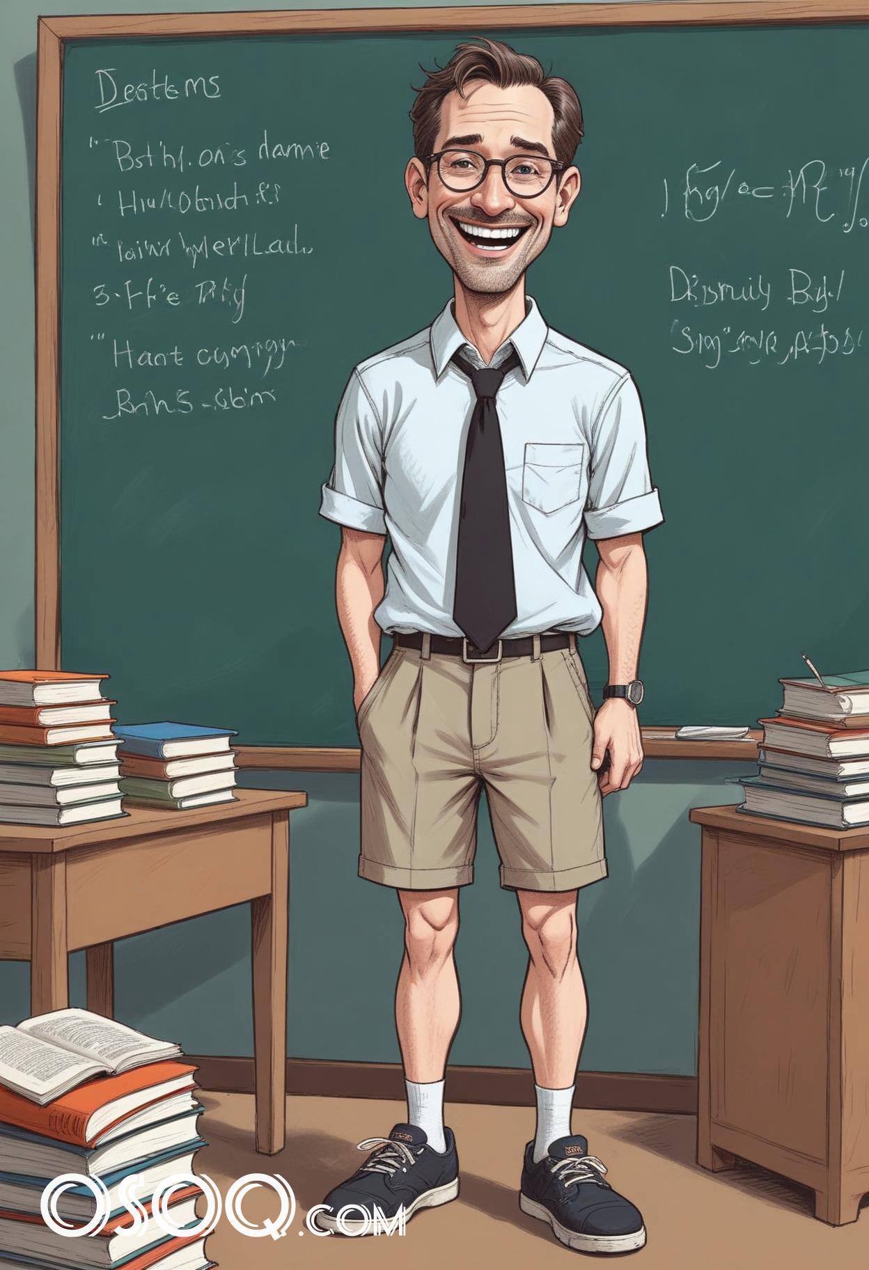 Male teacher cartoon 15