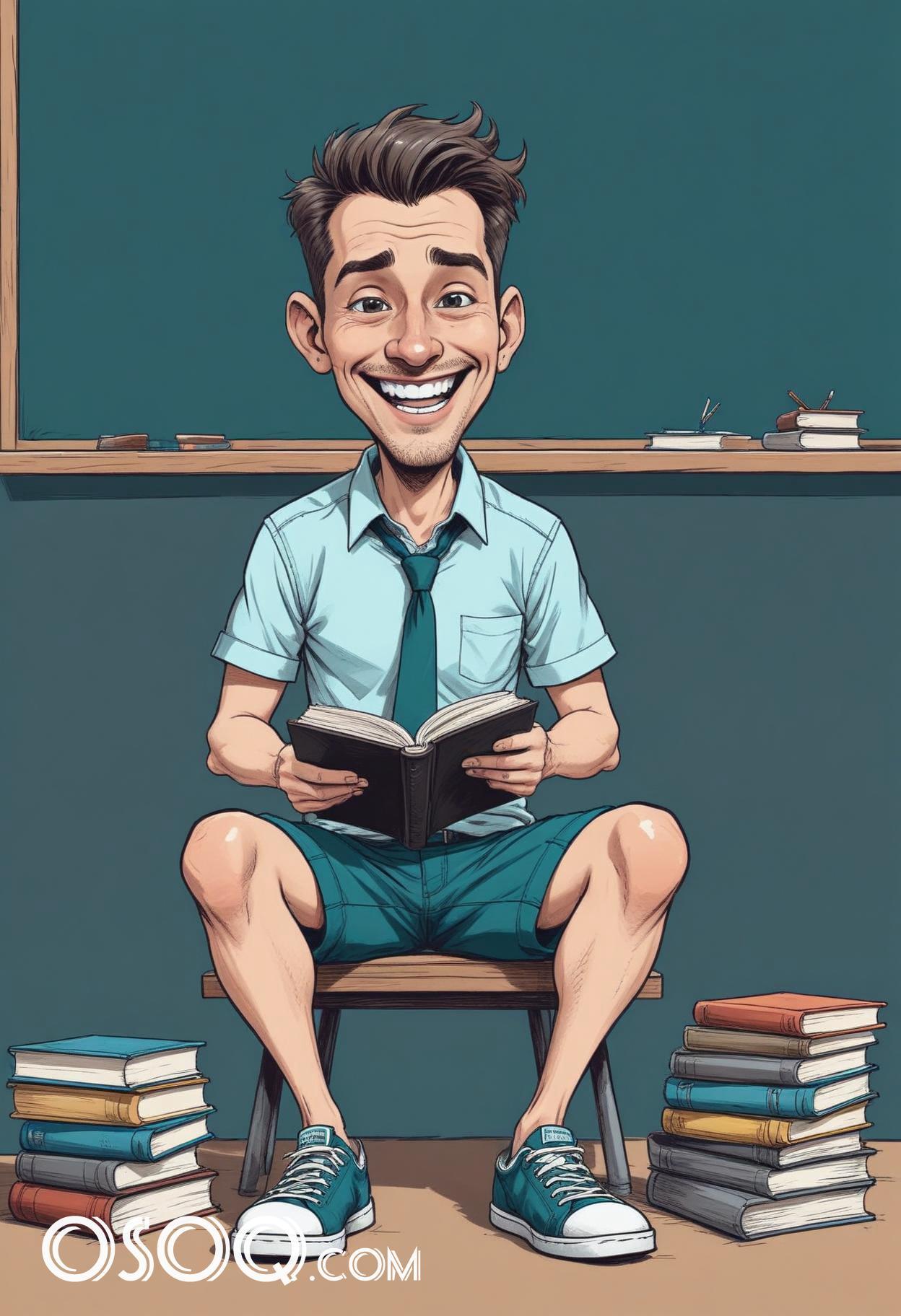 Male teacher cartoon 16