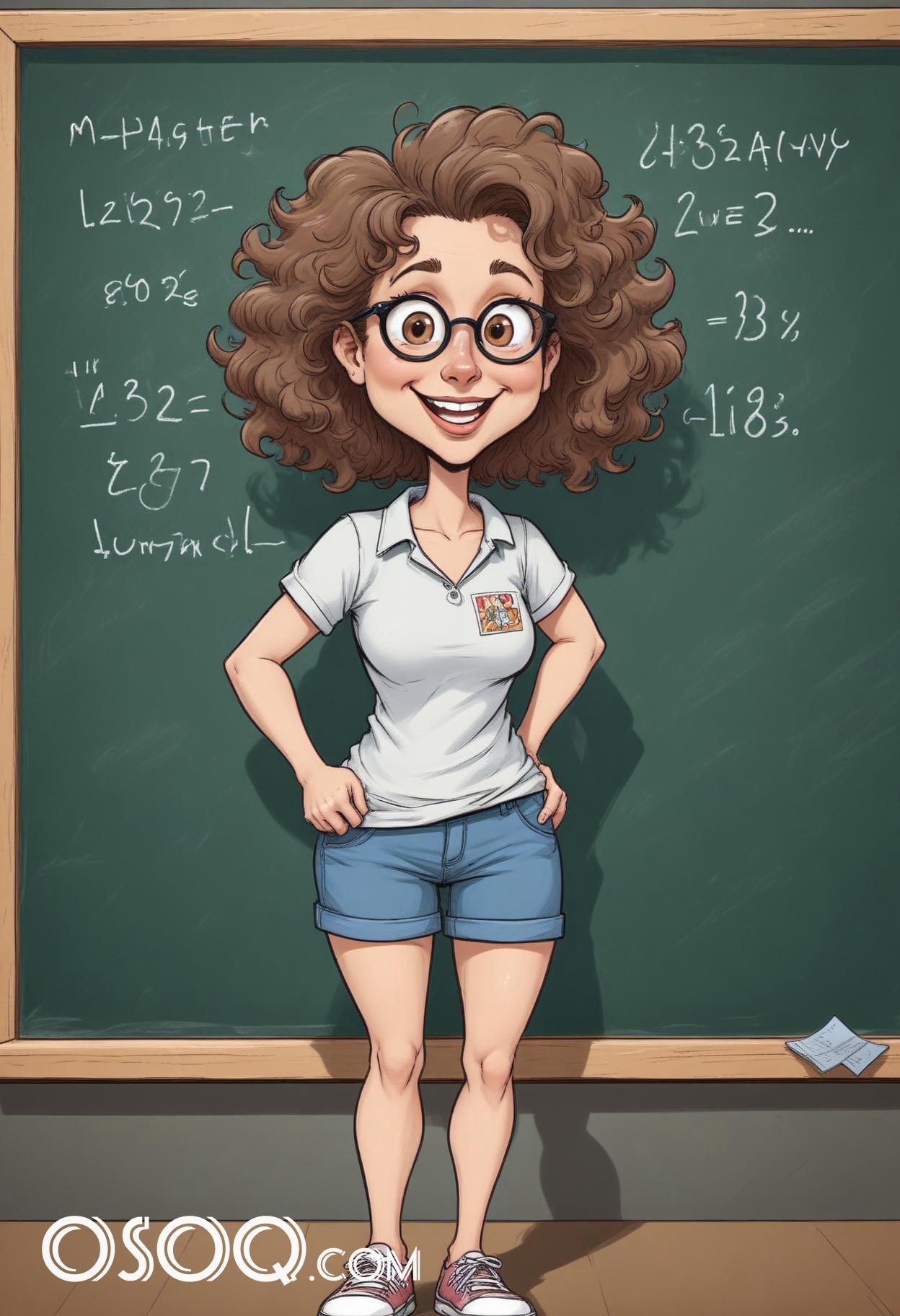 Teacher cartoon character 02