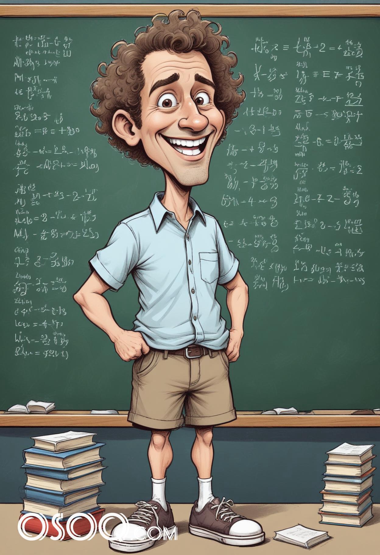 Teacher cartoon character 06