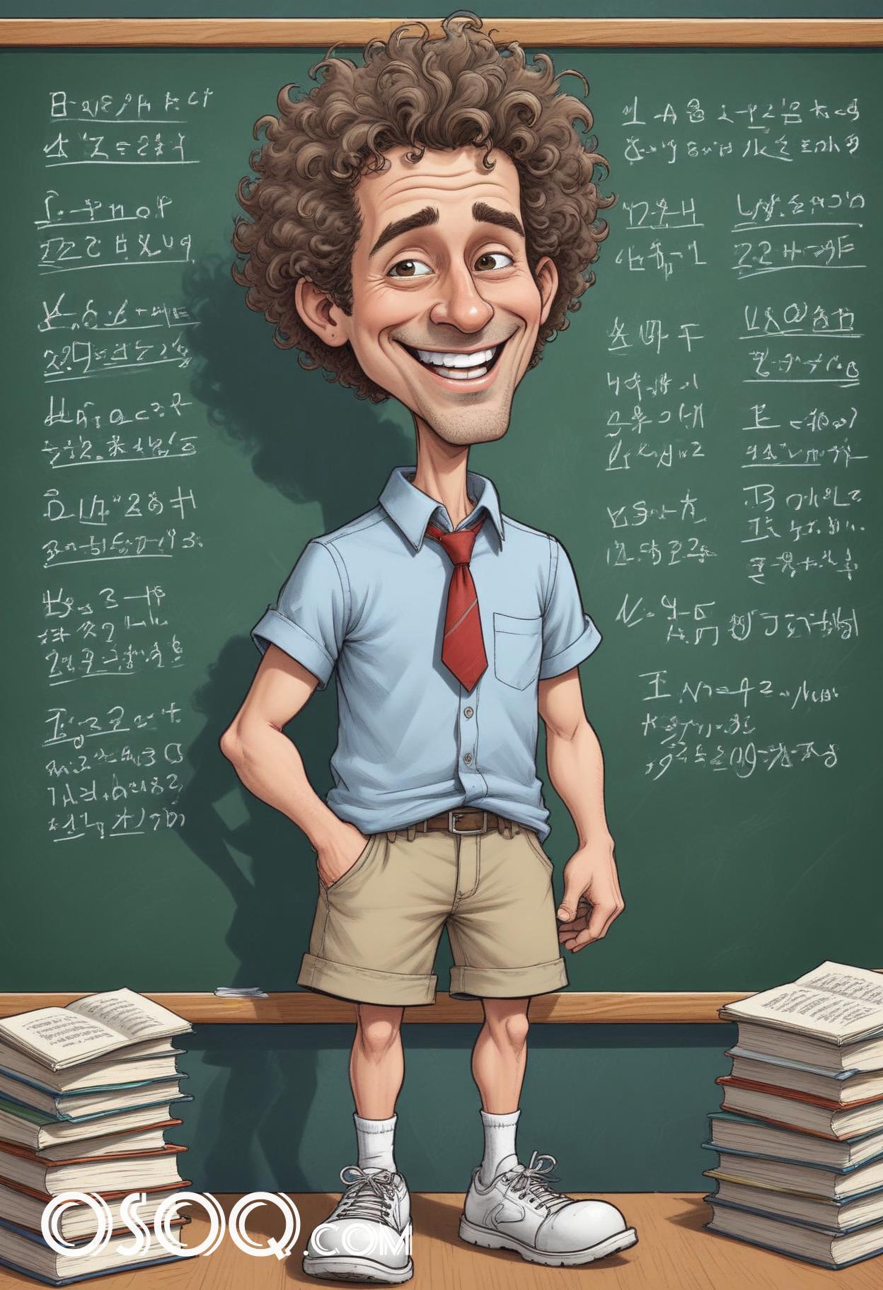 Teacher cartoon character 07