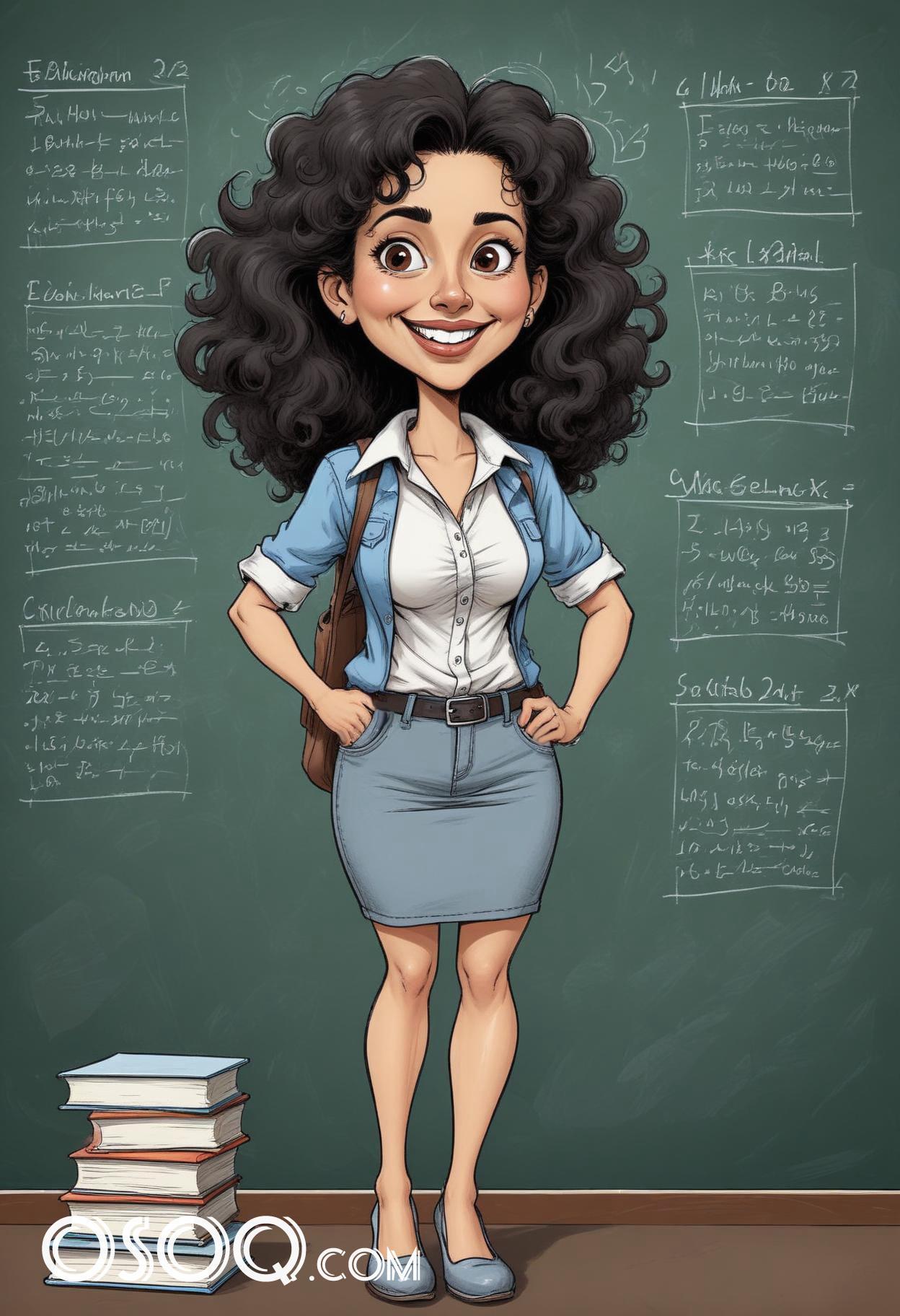 Teacher cartoon character 10