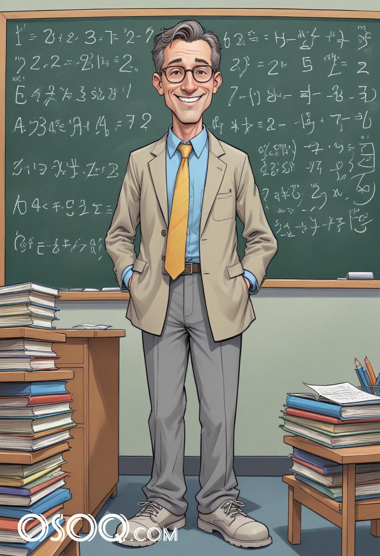 Teacher cartoon character 12