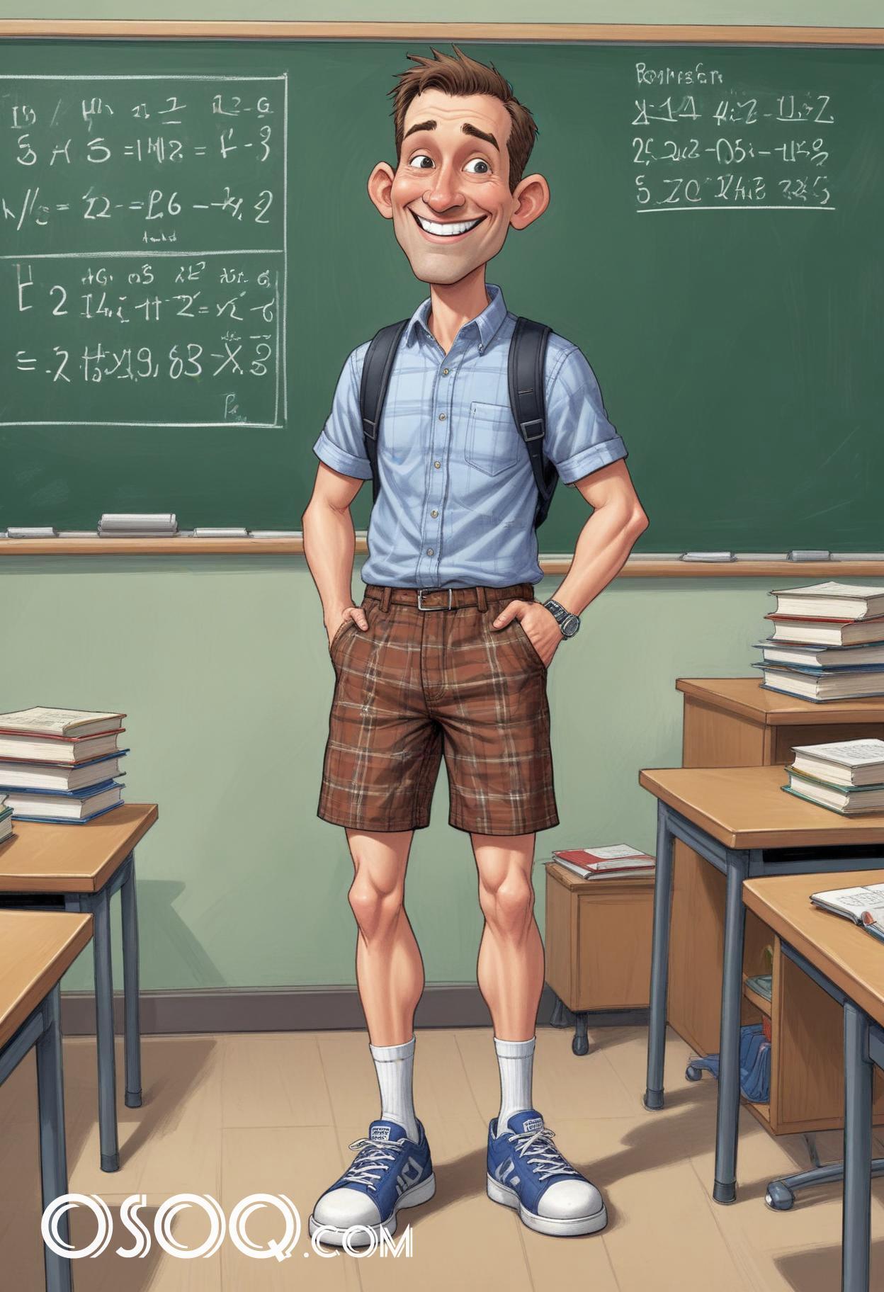 Teacher cartoon character 14