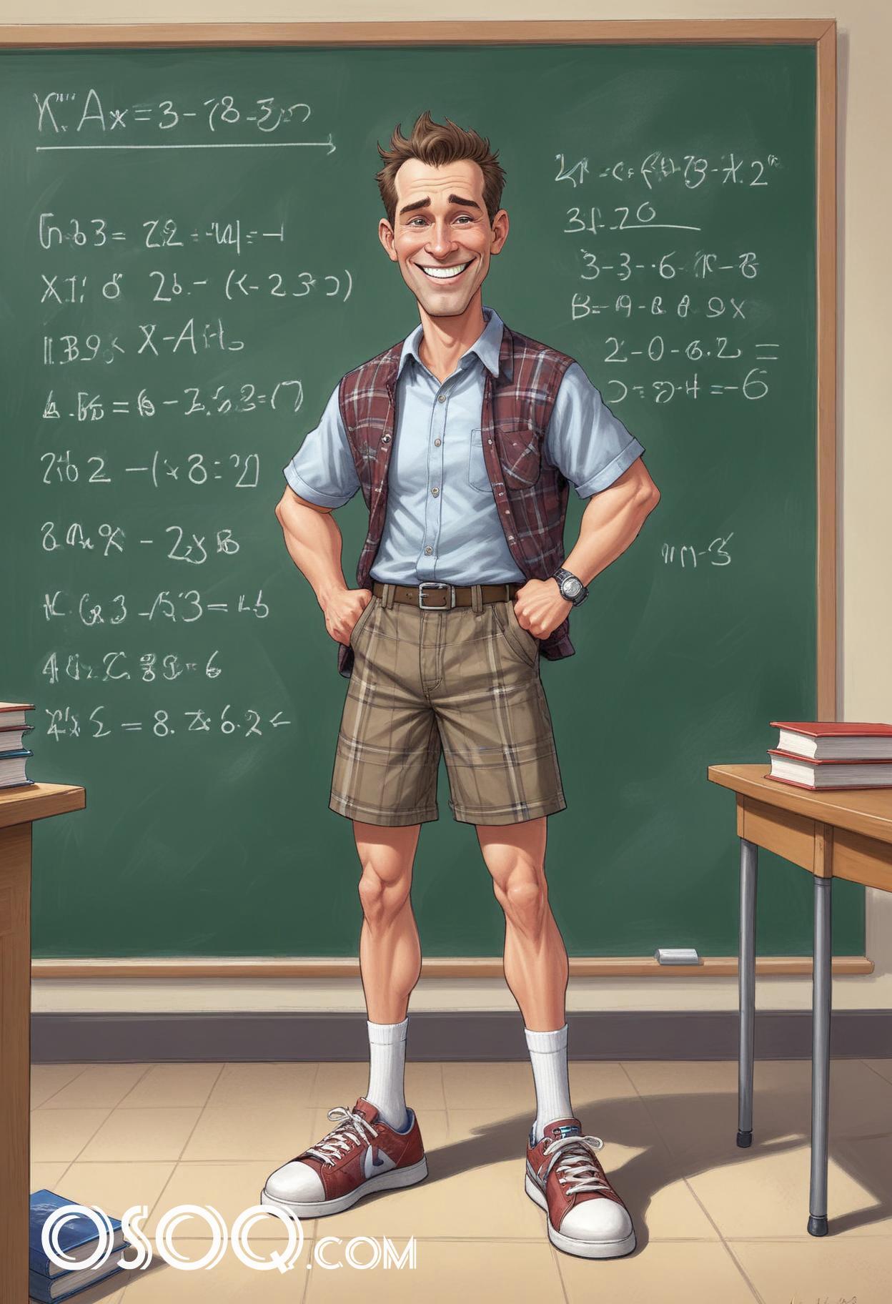 Teacher cartoon character 17