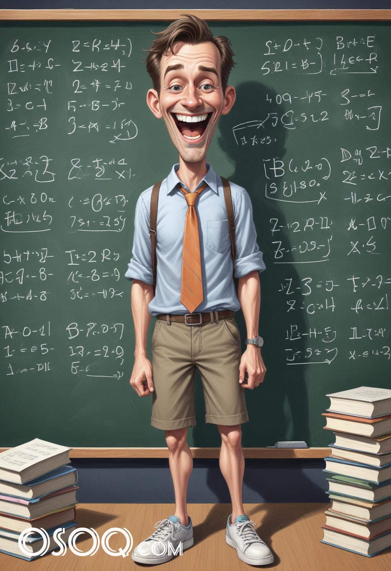 Teacher cartoon drawing 18