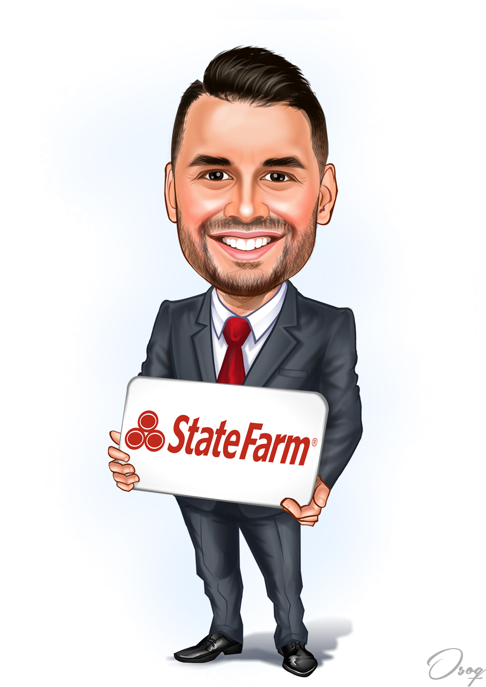 State Farm Agent Cartoon Man