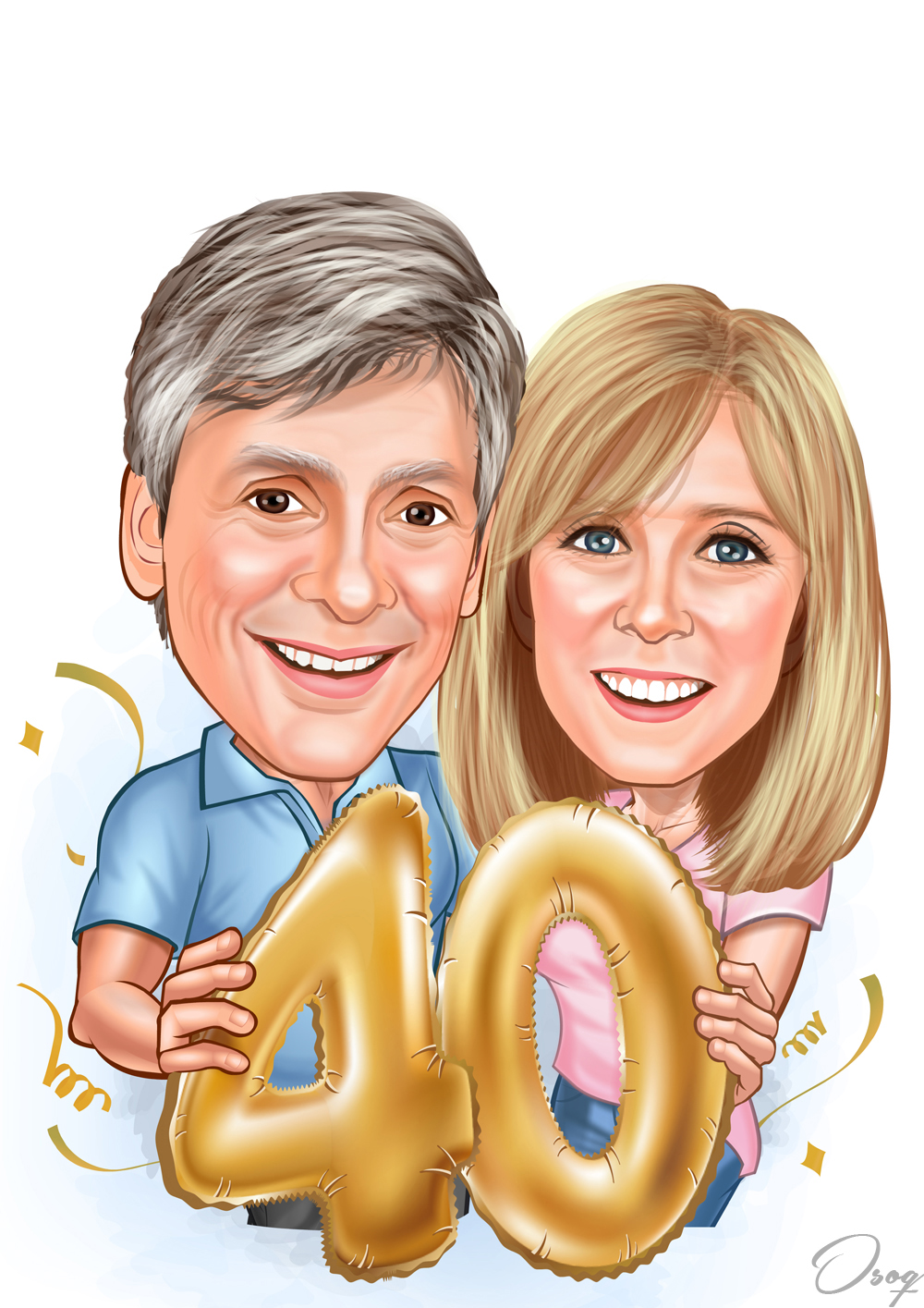 Custom Anniversary Portrait