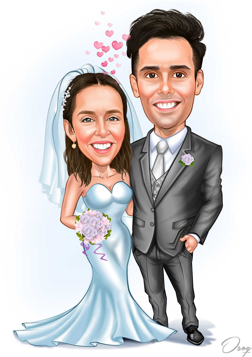 Custom Wedding Portrait