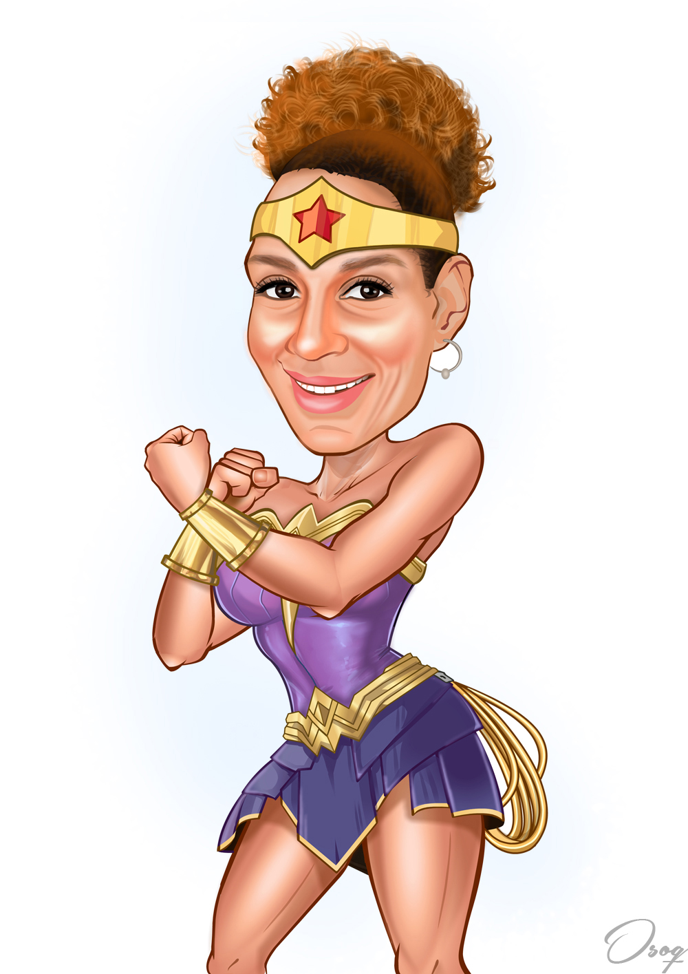Superhero Wonder Woman Cartoon