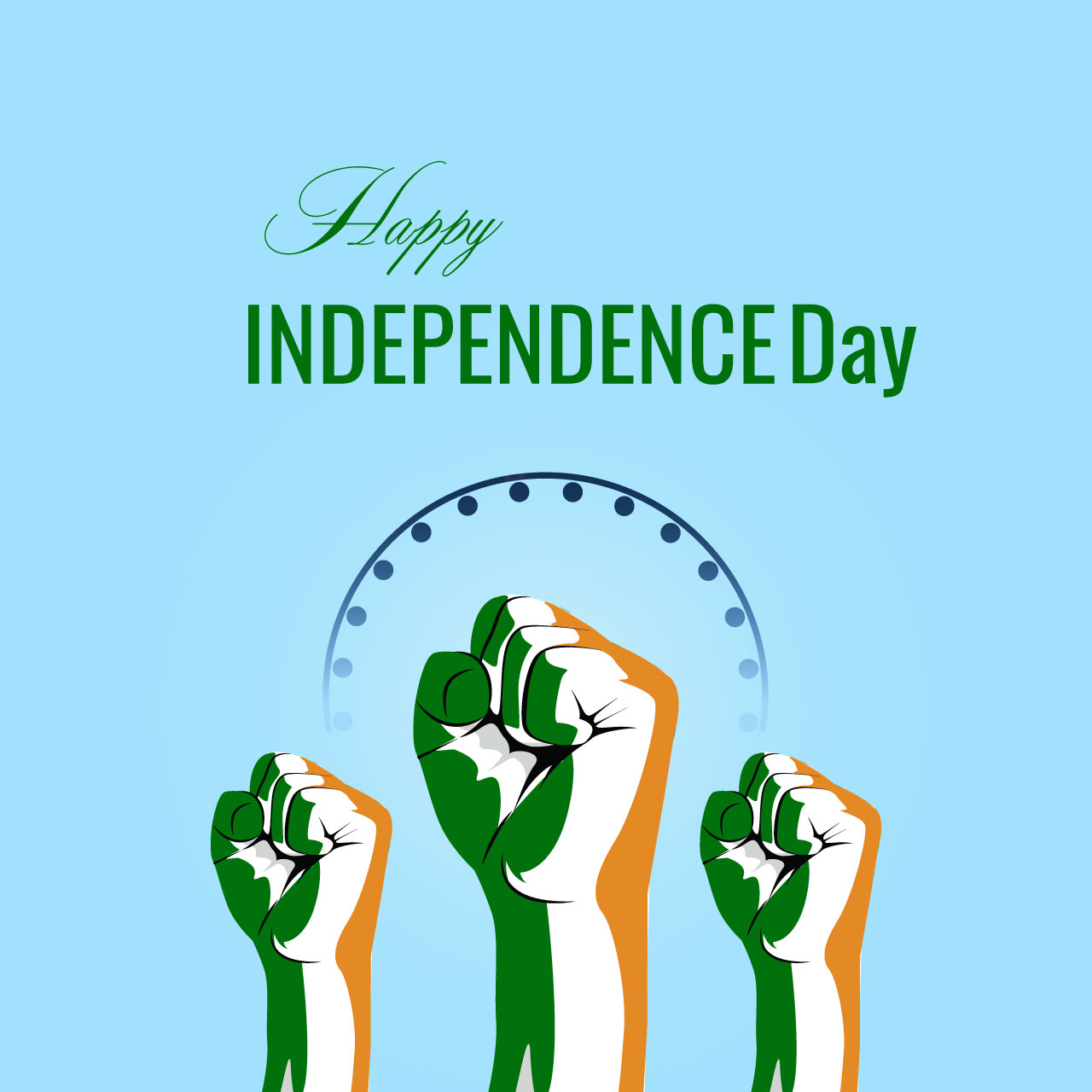 Celebrating 15 august happy independence day banner design cartoon illustration image