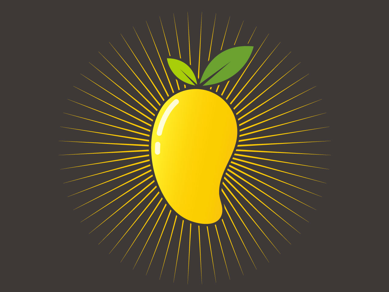 Mango cartoon fruit illustration clipart image