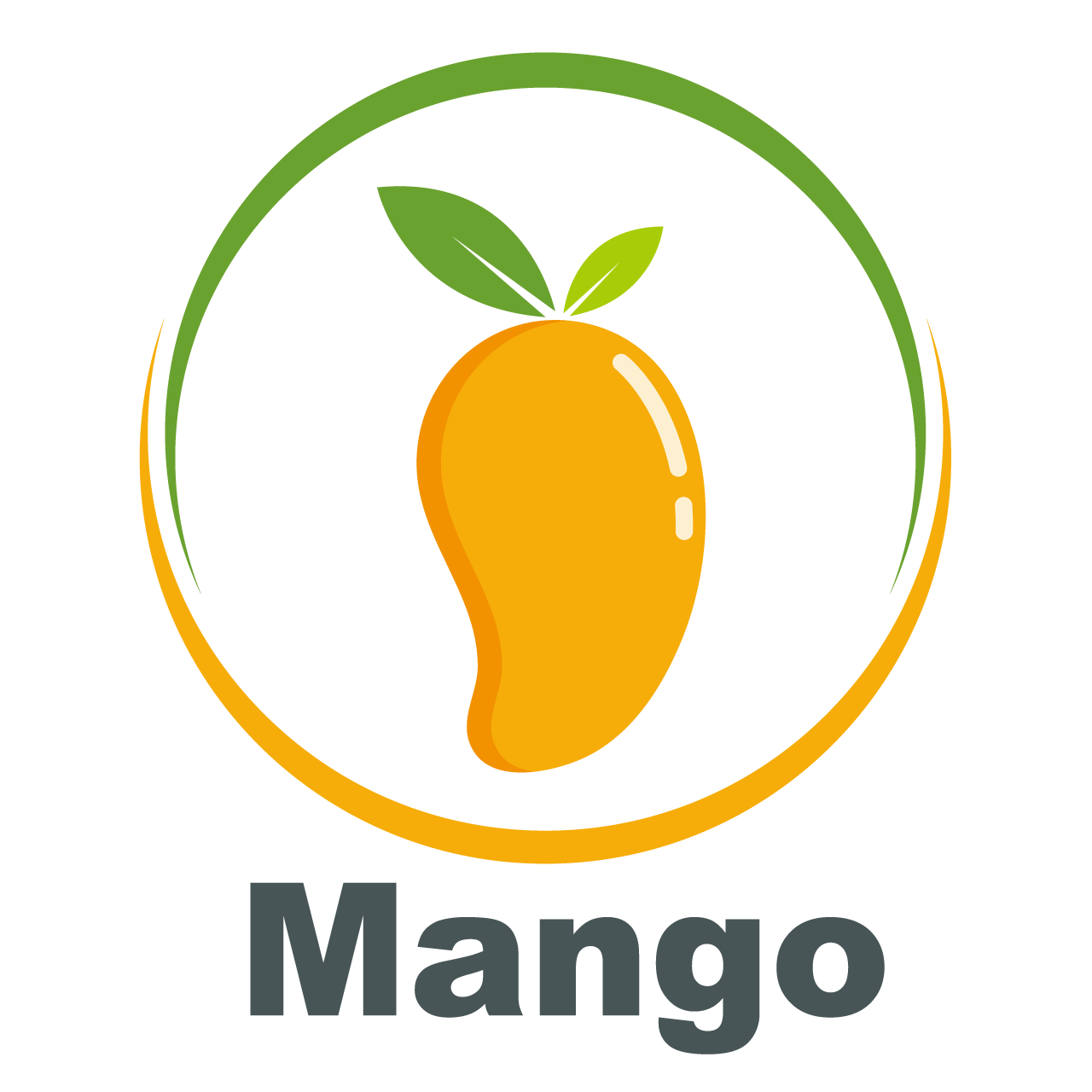 Mango fruit illustration logo design cartoon clipart
