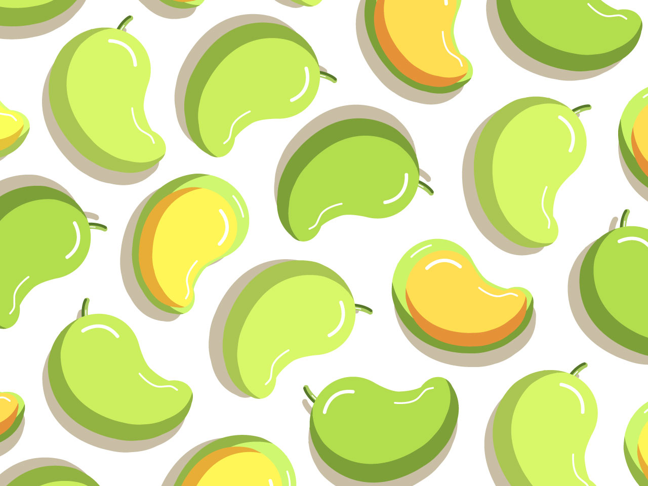 Mango fruit illustration pattern background clipart image