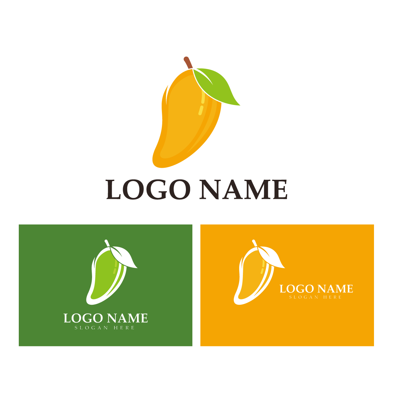 Mango icon illustration design template transparent background