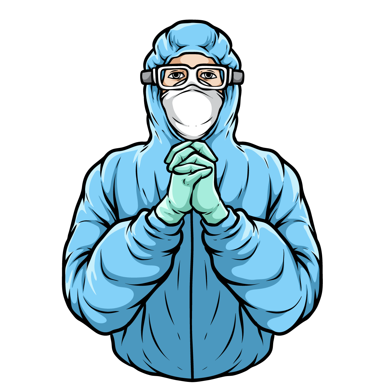 Medical clipart medical staff begging pose transparent background png