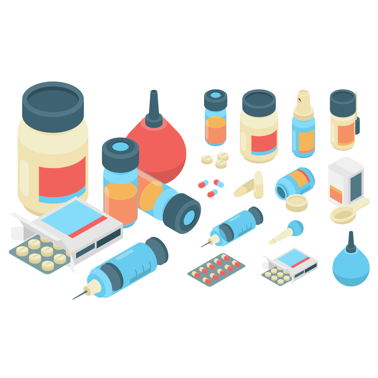 Medical clipart pharmacy isometric medicine healthcare drugs pills medication set pharmaceutical isometric capsule drug antibiotic vaccine remedy