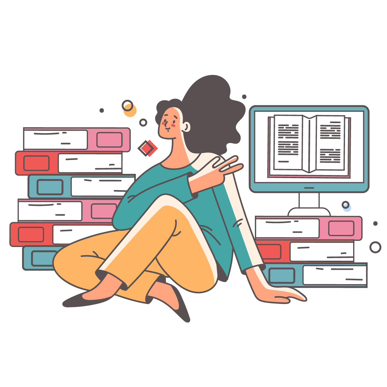 Students Studying In Class Clipart