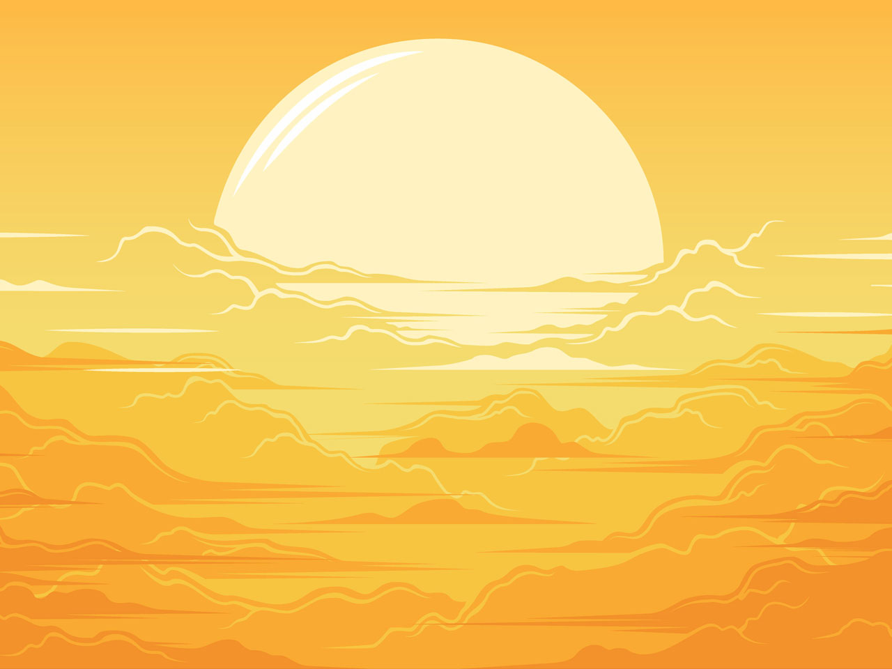 Sun clipart beautiful sunrise illustration hand drawing sketch