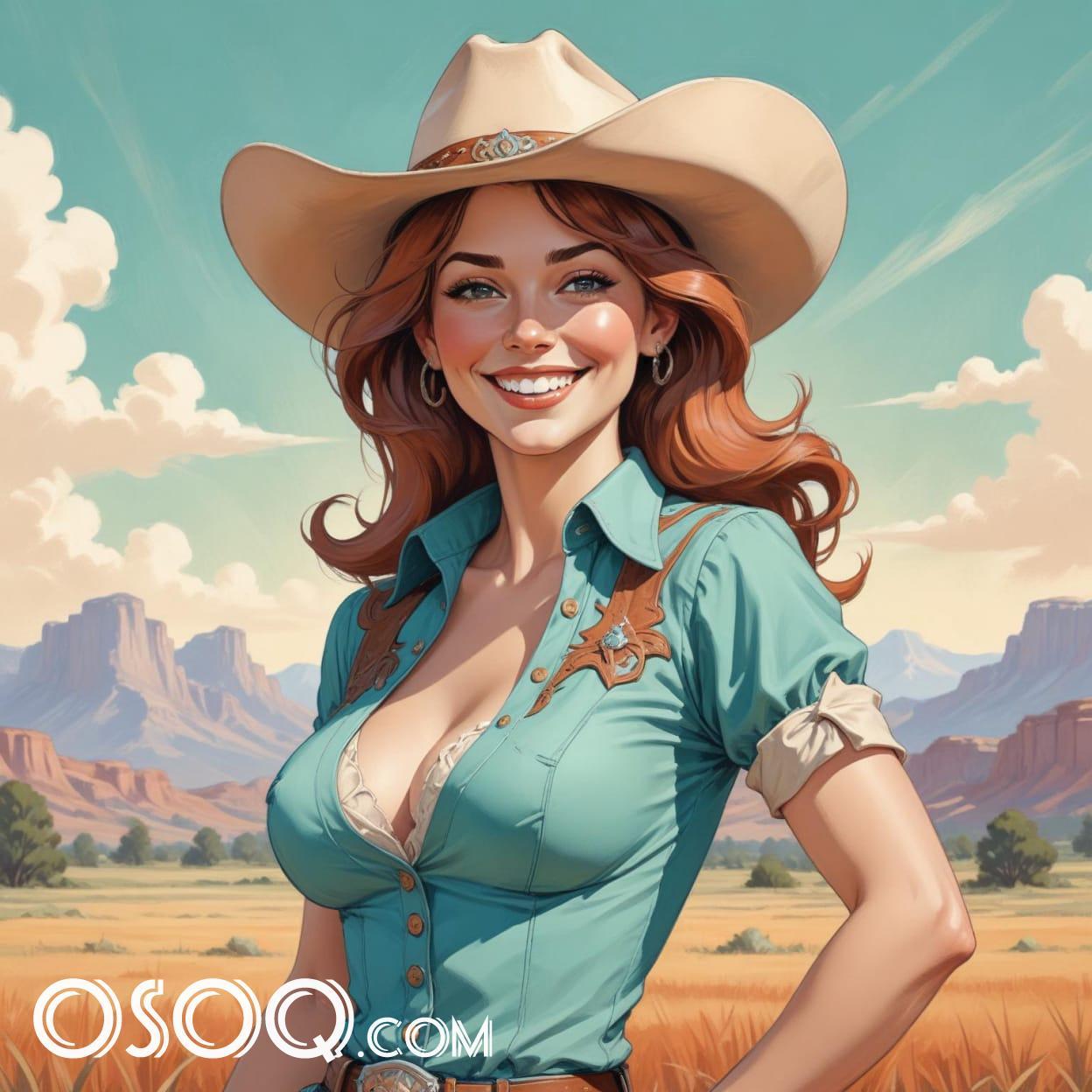Cowgirl drawing 11