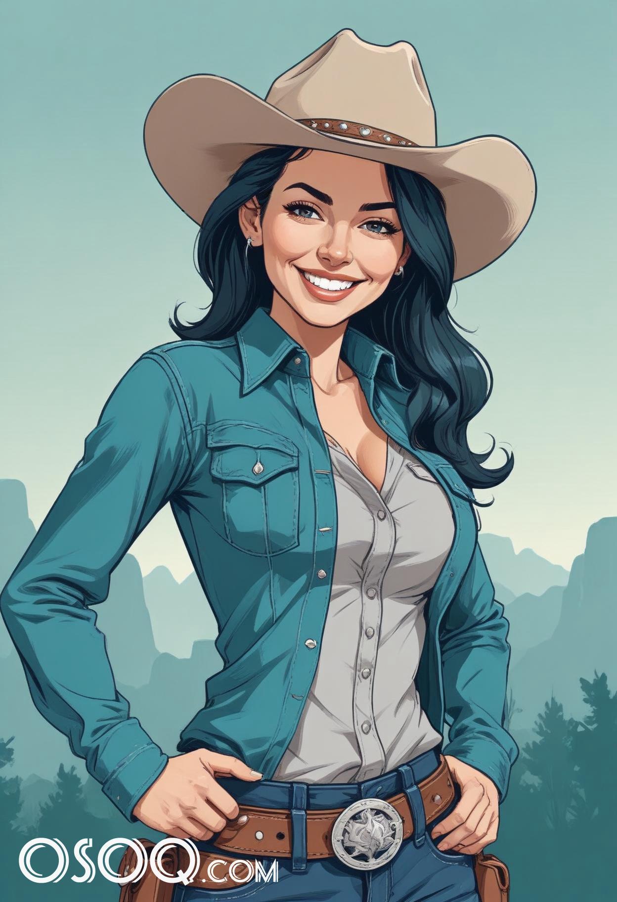 Cowgirl sketch 16