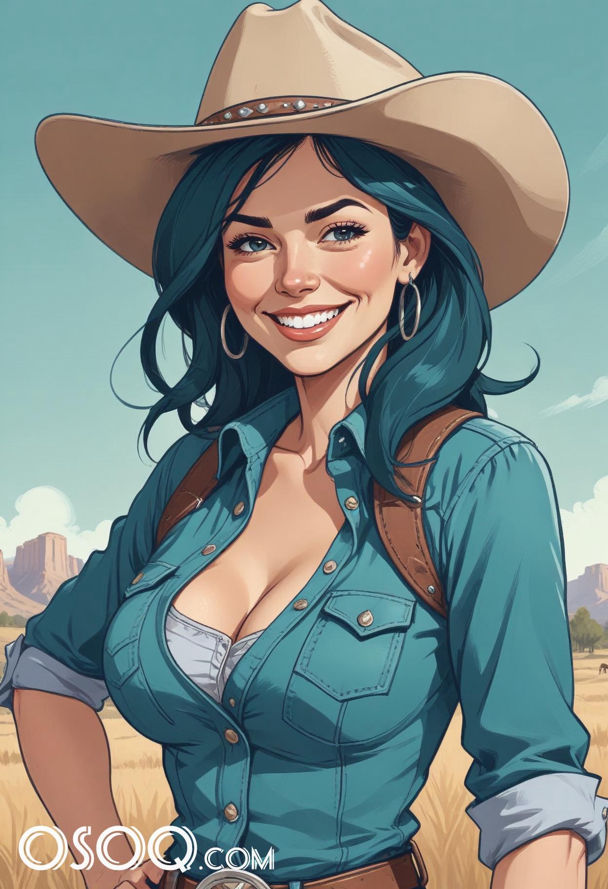 Cowgirl sketch 17