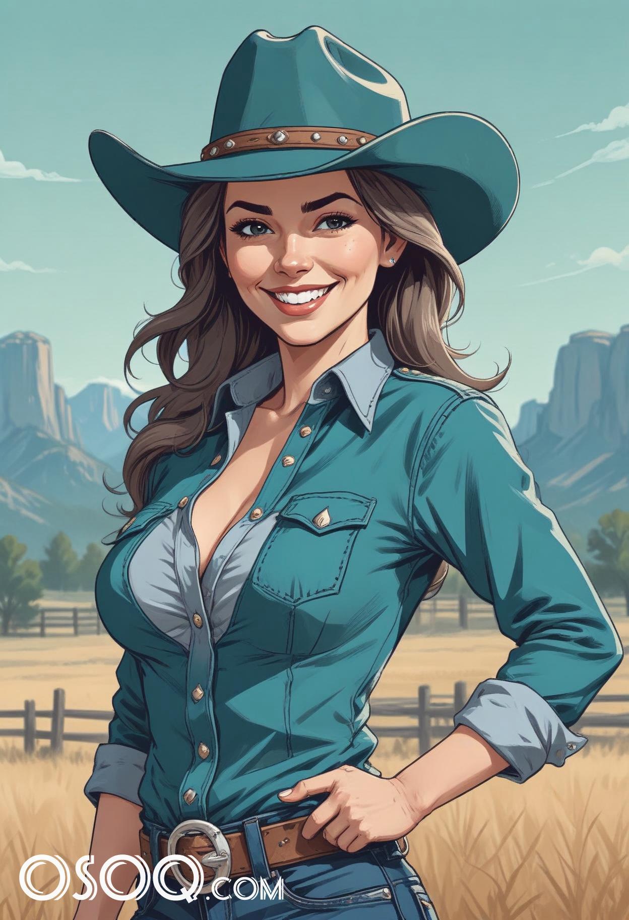 Cowgirl sketch 19