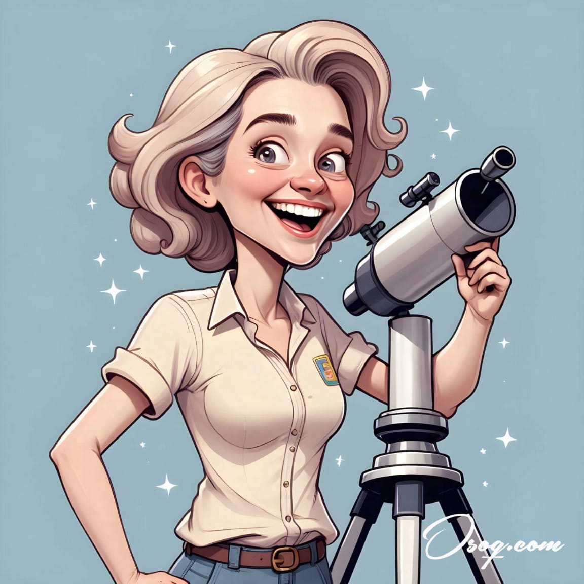 astronomer caricature