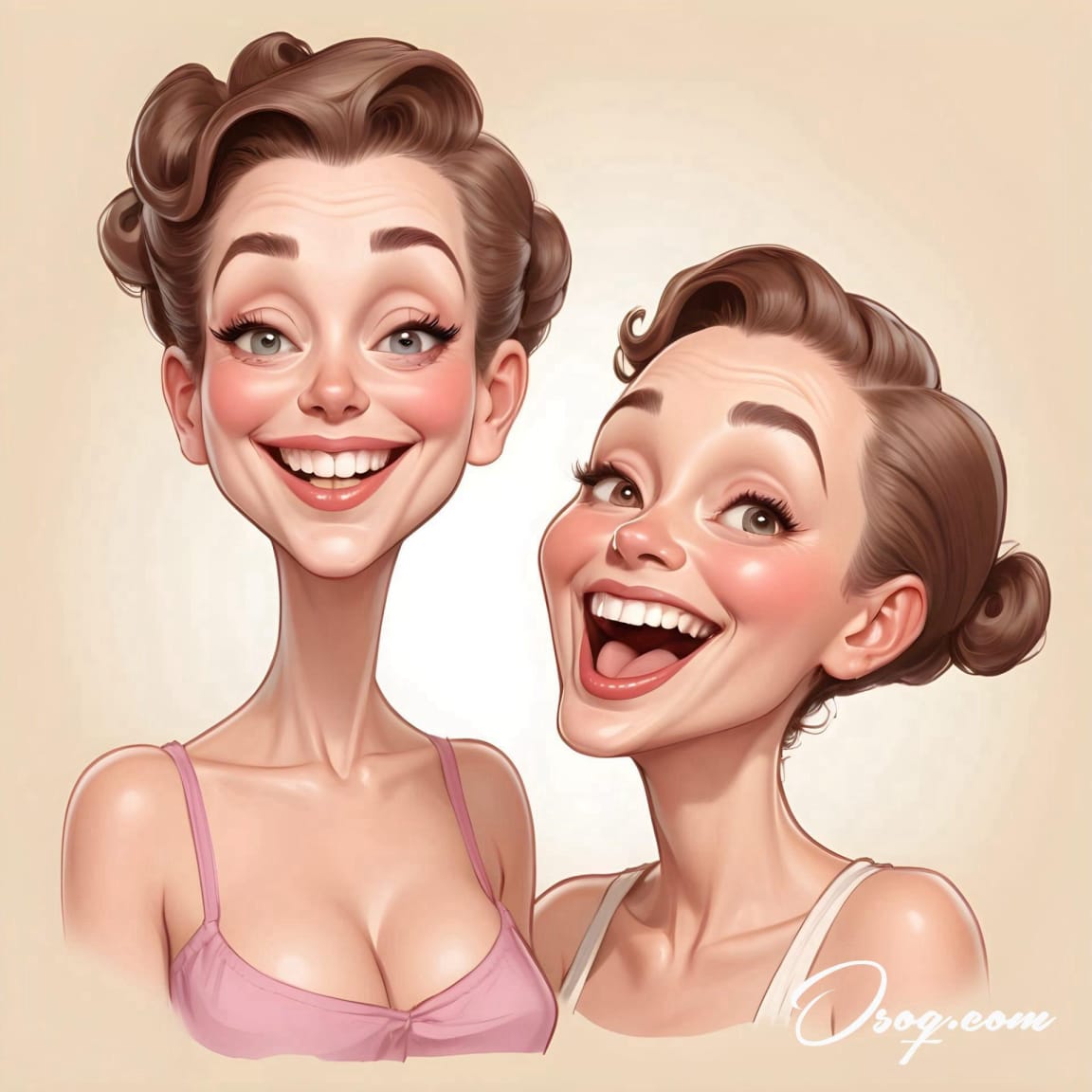 beautician caricature