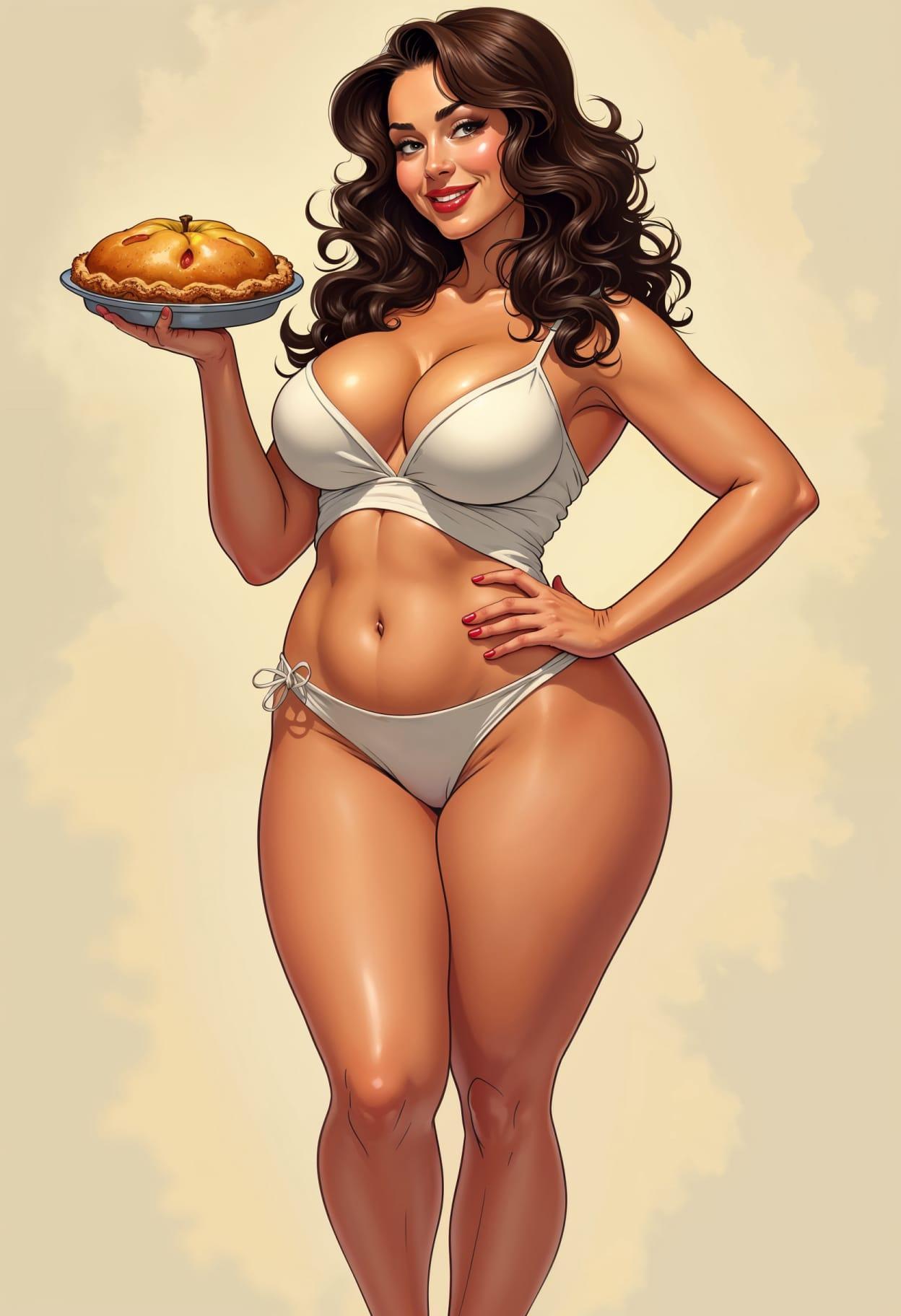 Apple pie cartoon cute drawing free arts 10