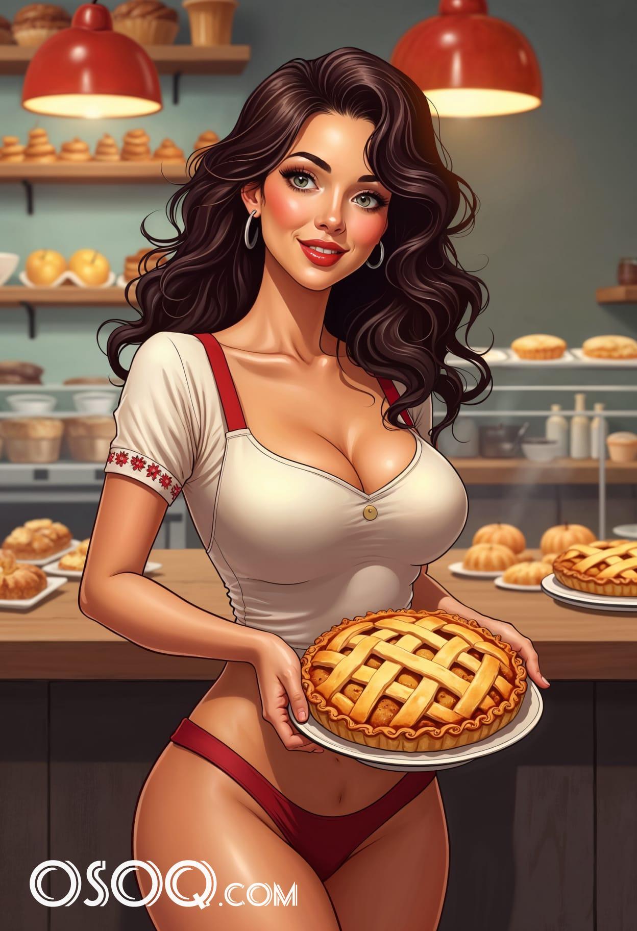 Apple pie cartoon cute drawing free arts 15