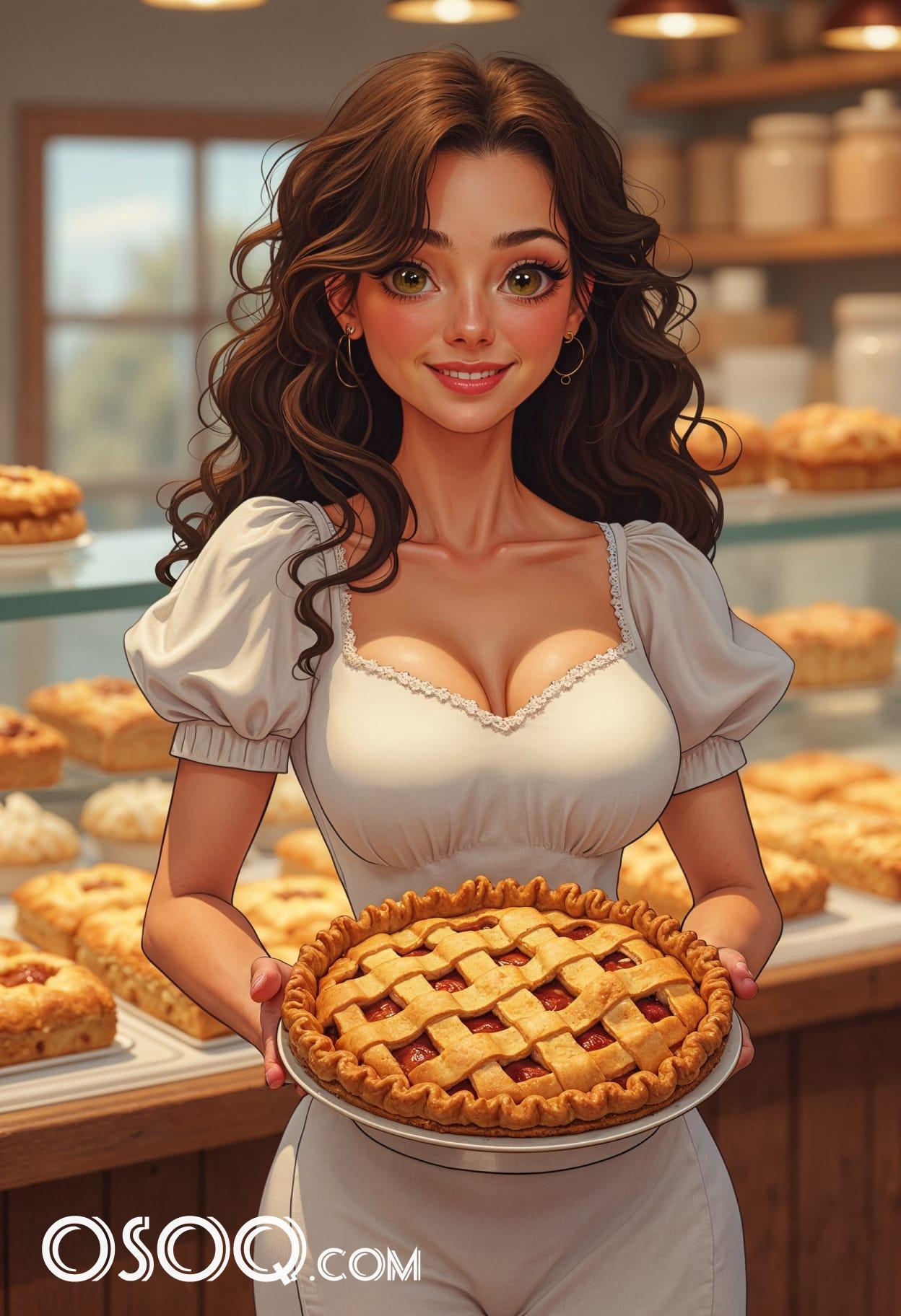 Apple pie cartoon cute drawing free arts 17